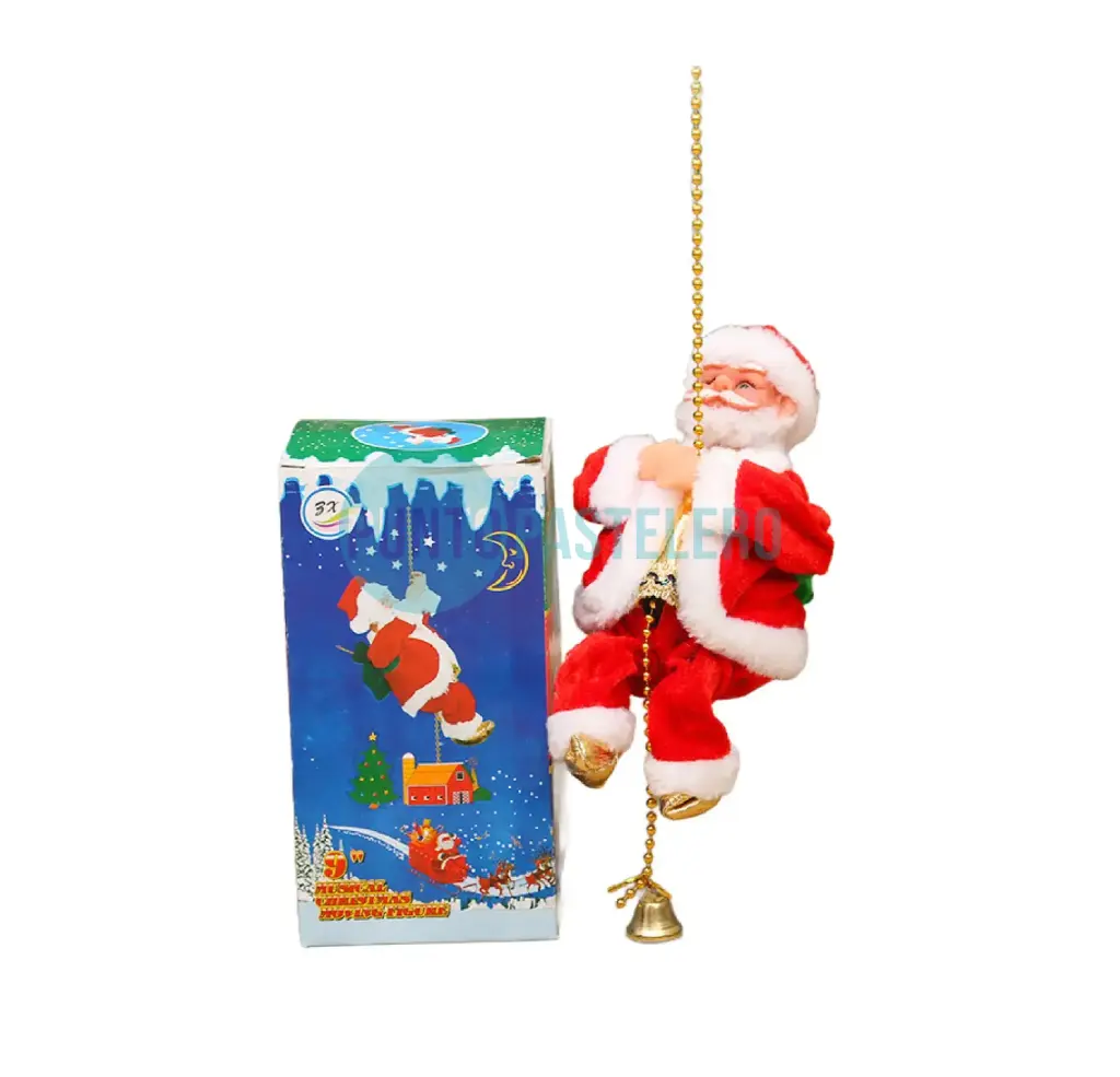ADORNO PAPA NOEL ESCALA CUERDA (SONIDO-MOVIMIENTO)