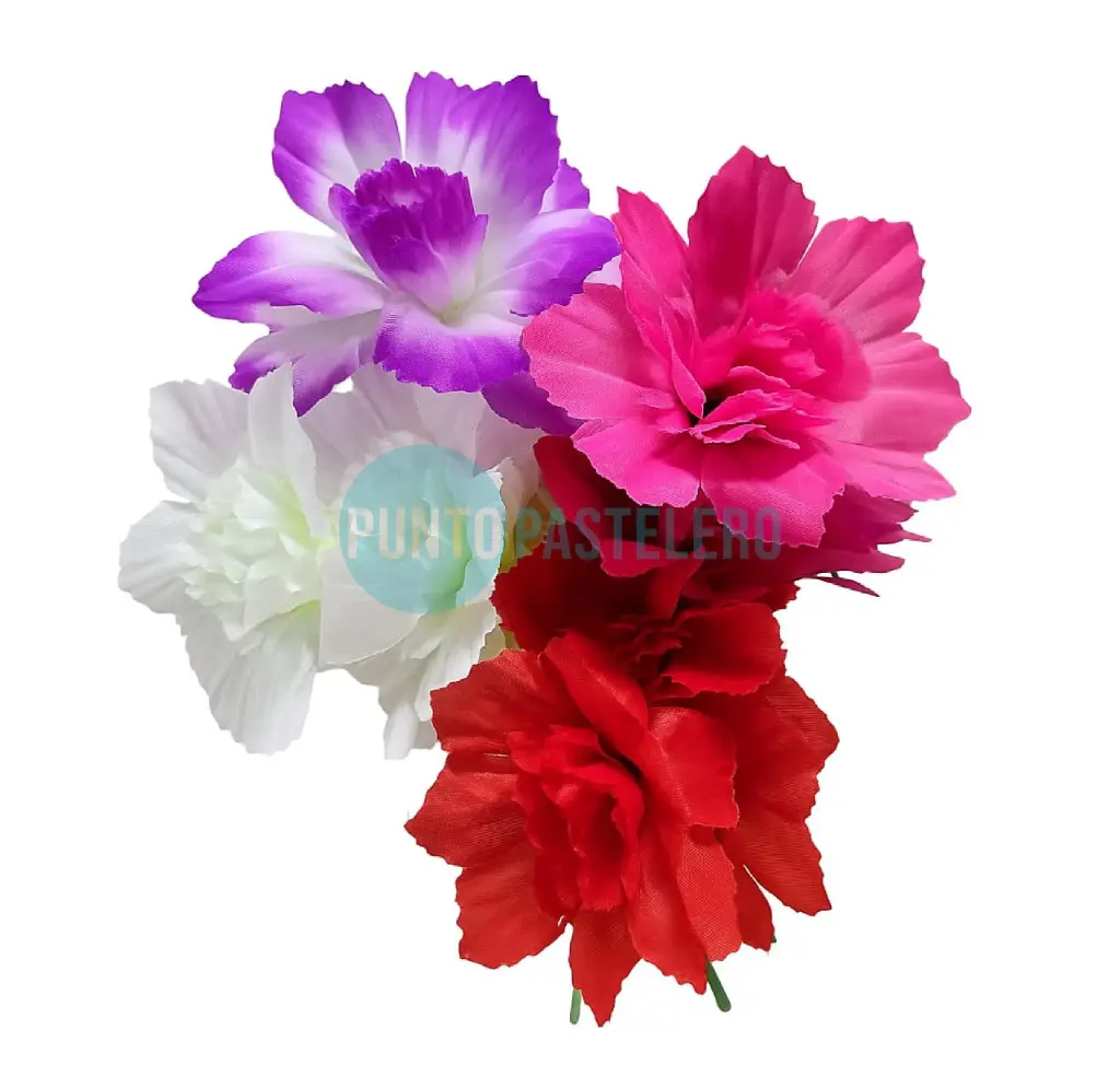 FLORES DE TELA ESTRELLA (COLORES SURTIDOS)