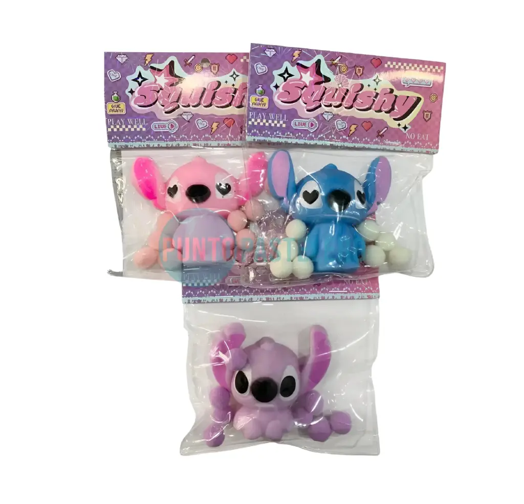 [4802102584015] SQUISHY STITCH CON 8 POMPONES