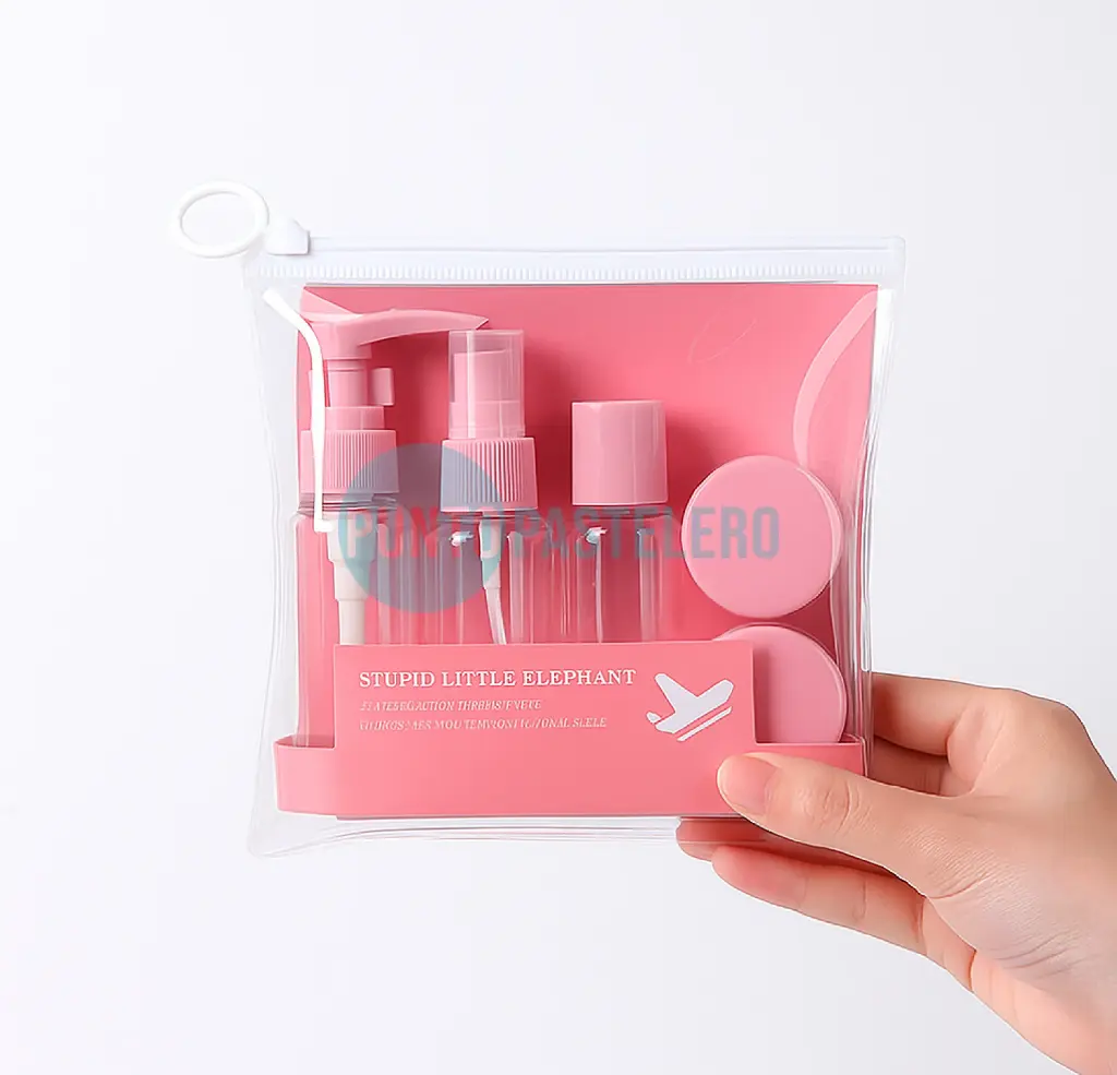 [6985485453210] SET ENVASES PARA VIAJE (7 PZ)