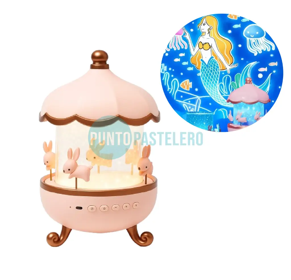 [6901234567892] CARRUSEL PROYECTOR DE LUZ NOCTURNA (USB)