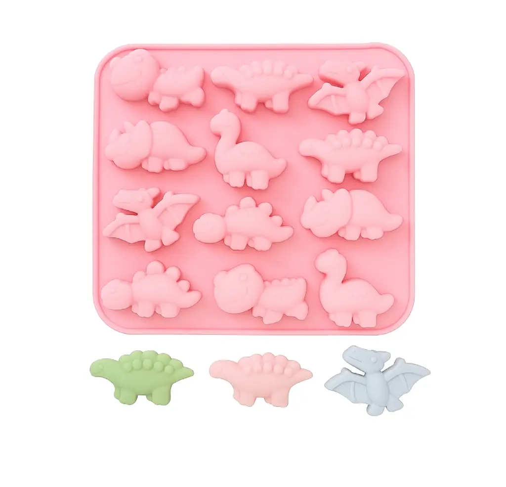 [DI96] MOLDE DE SILICONA MINI DINOSAURIOS [P]