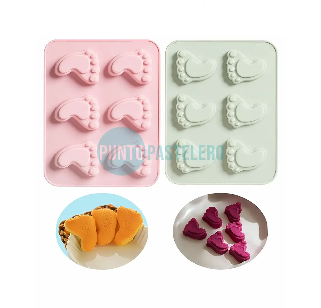 [06PIE] MOLDE DE SILICONA 6 PIECITOS [P]