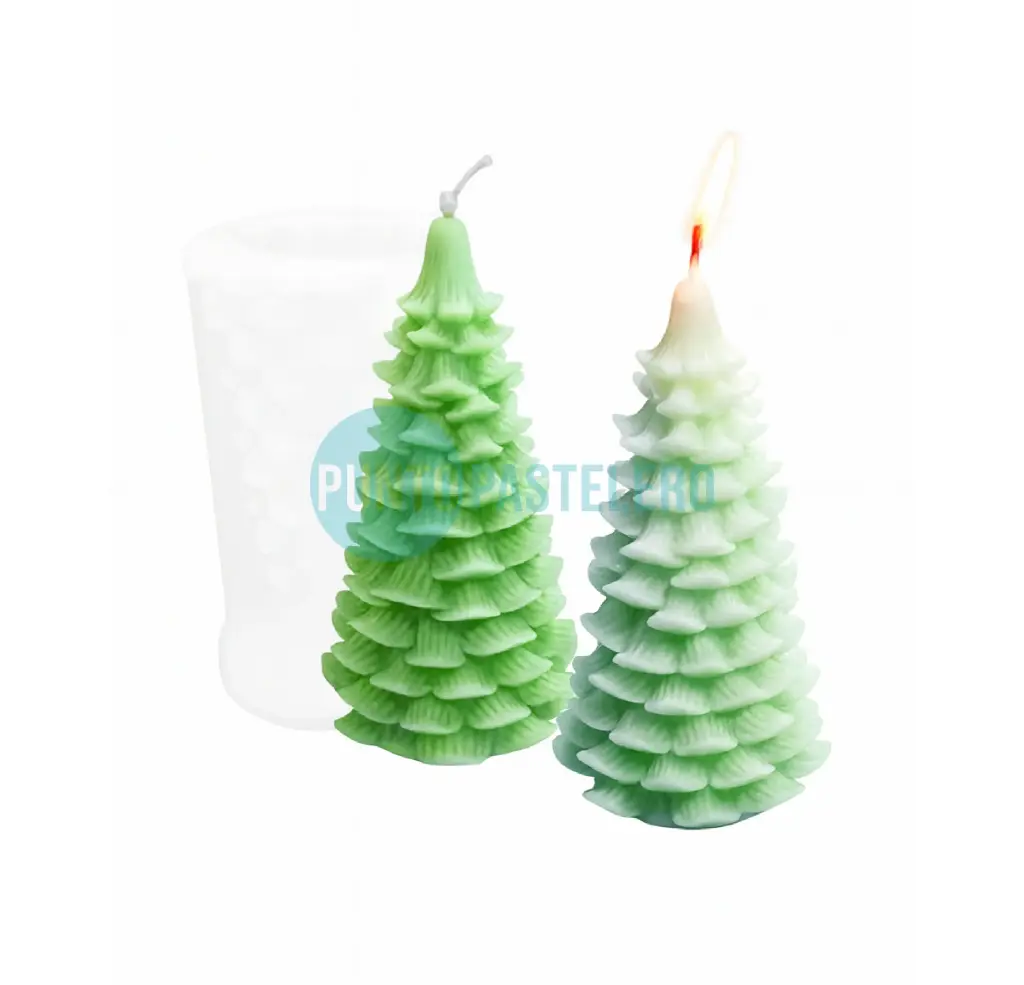 [7919085330137] MOLDE SILICONA ARBOL DE NAVIDAD (030M3) (PARA VELA) [B8]