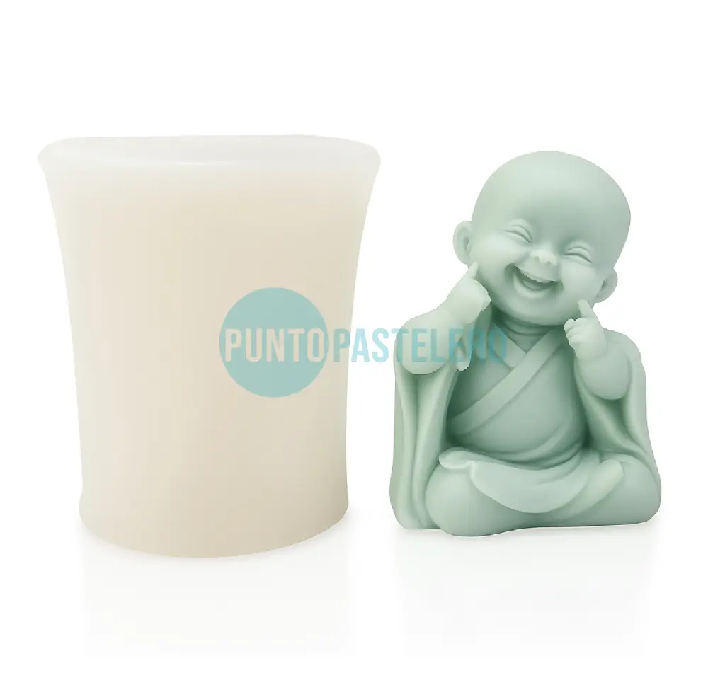 [BM4123] MOLDE SILICONA BUDA SONRIENTE (BM4123) [C7]