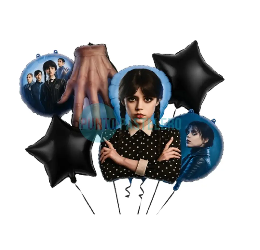 [21102300] SET DE GLOBOS MERLINA (6 PIEZAS)