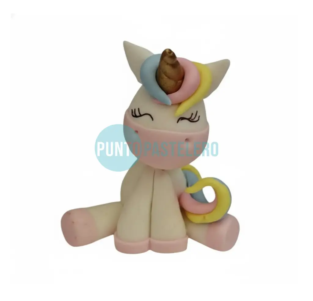 [20491100] ADORNO PORCELANA FRIA UNICORNIO CHICO