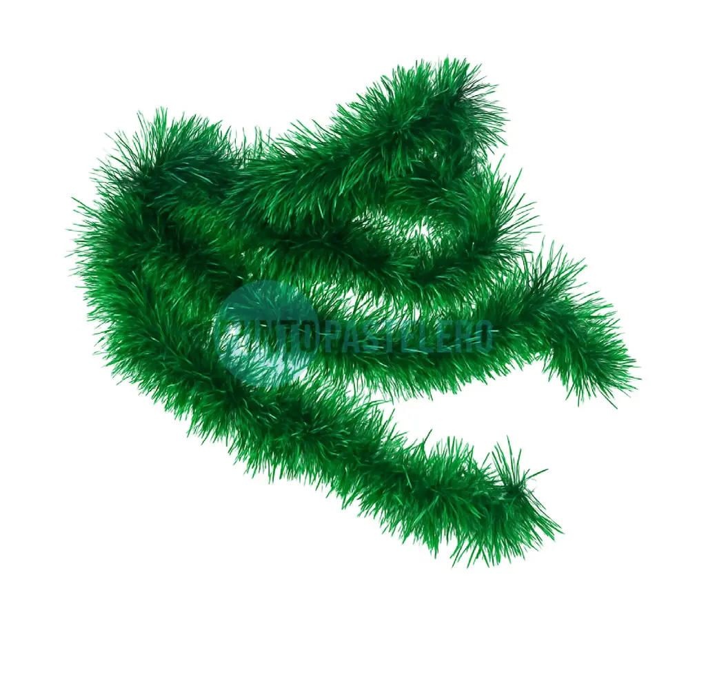 BOA NAVIDEÑA 7 CM (X 1.80 MT) (VERDE CON VERDE CLARO)