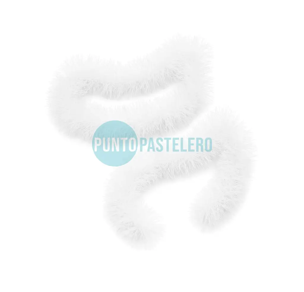 BOA NAVIDEÑA 5 CM (X 1.75 MT) (BLANCA) (YW18-067C)