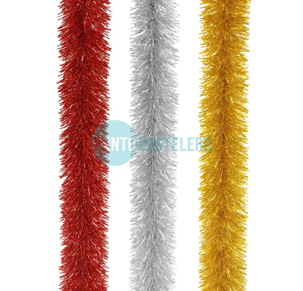 [6949818070123] BOA NAVIDEÑA 5 CM (X 1.75 MT) (COLORES SURTIDOS) (YW18-070) (ROJO)