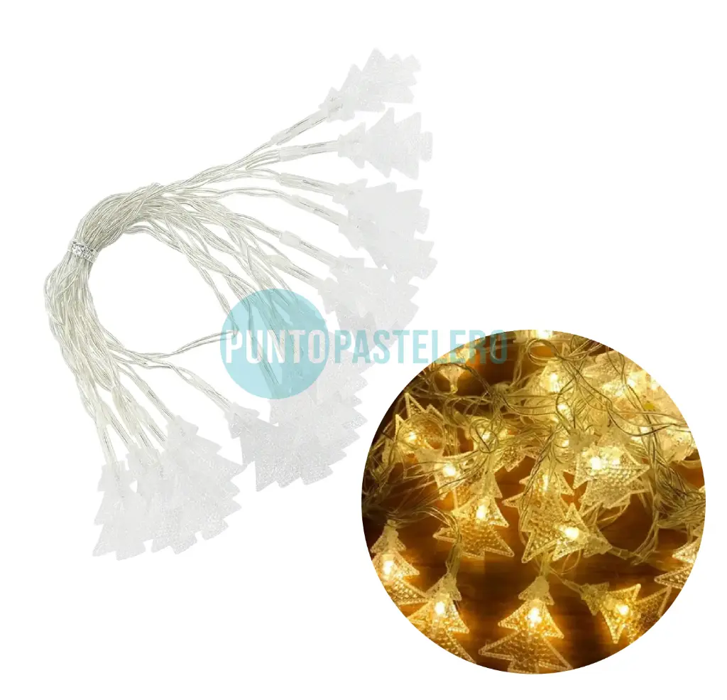 [6978202500076] GUIRNALDA LED DAEWOO 20 LUCES CALIDA ARBOLITO (2.8 MT) (PILA AA) (LD003C)