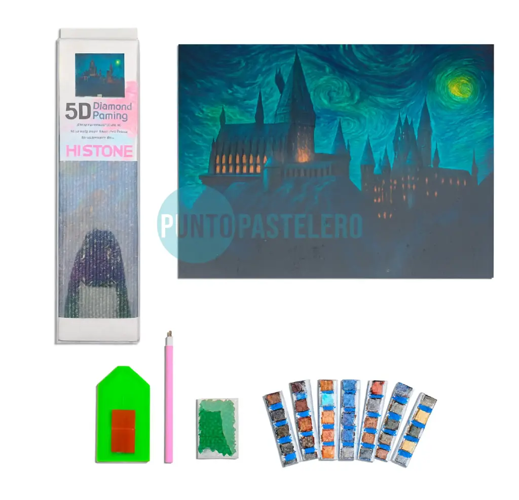 [7901886901296] KIT PINTURA DIAMANTE - HOGWARTS HARRY POTTER (30X40 CM) (GD90129)