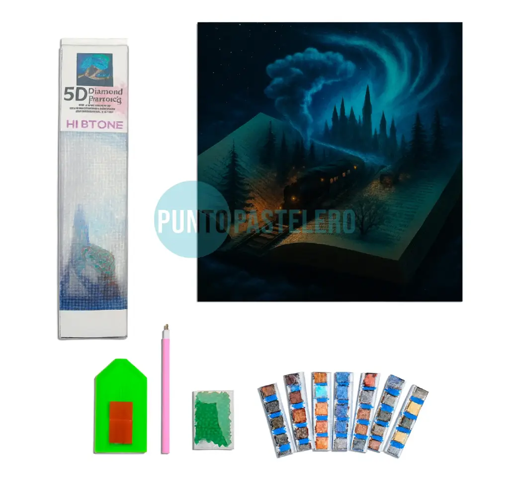 [6901886901259] KIT PINTURA DIAMANTE - DRAGON LIBRO TREN HARRY POTTER (40X50 CM) (GC90125)