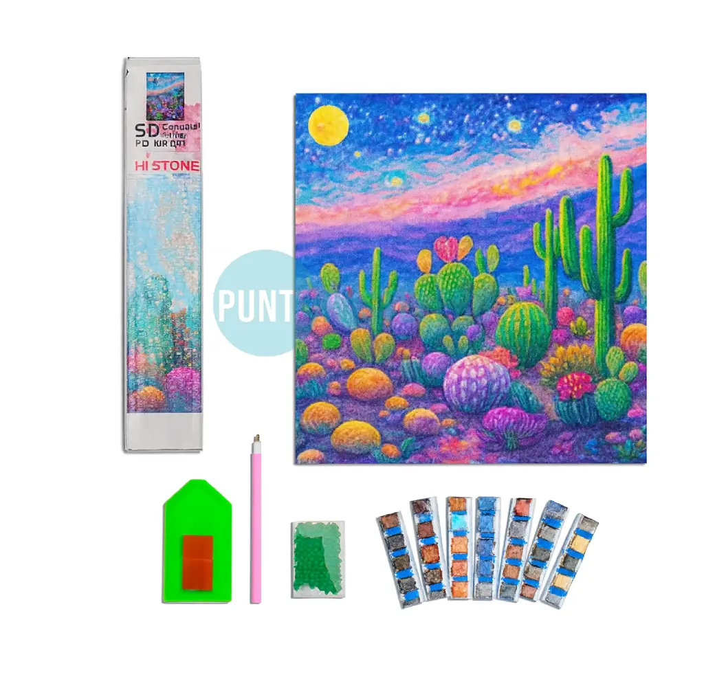 [6988668630408] KIT PINTURA DIAMANTE - CACTUS (30X40 CM) (AF15904)