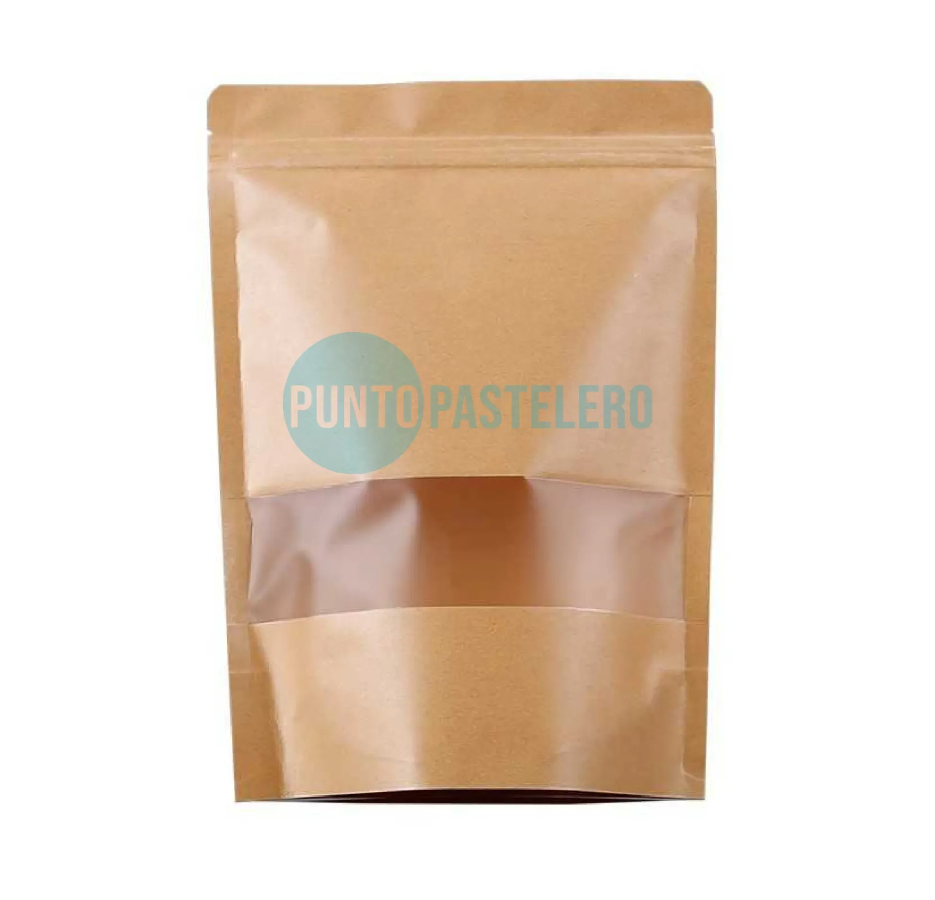 [31941] BOLSA DOYPACK KRAFT CON VENTANA (15X22 CM) (UNIDAD)