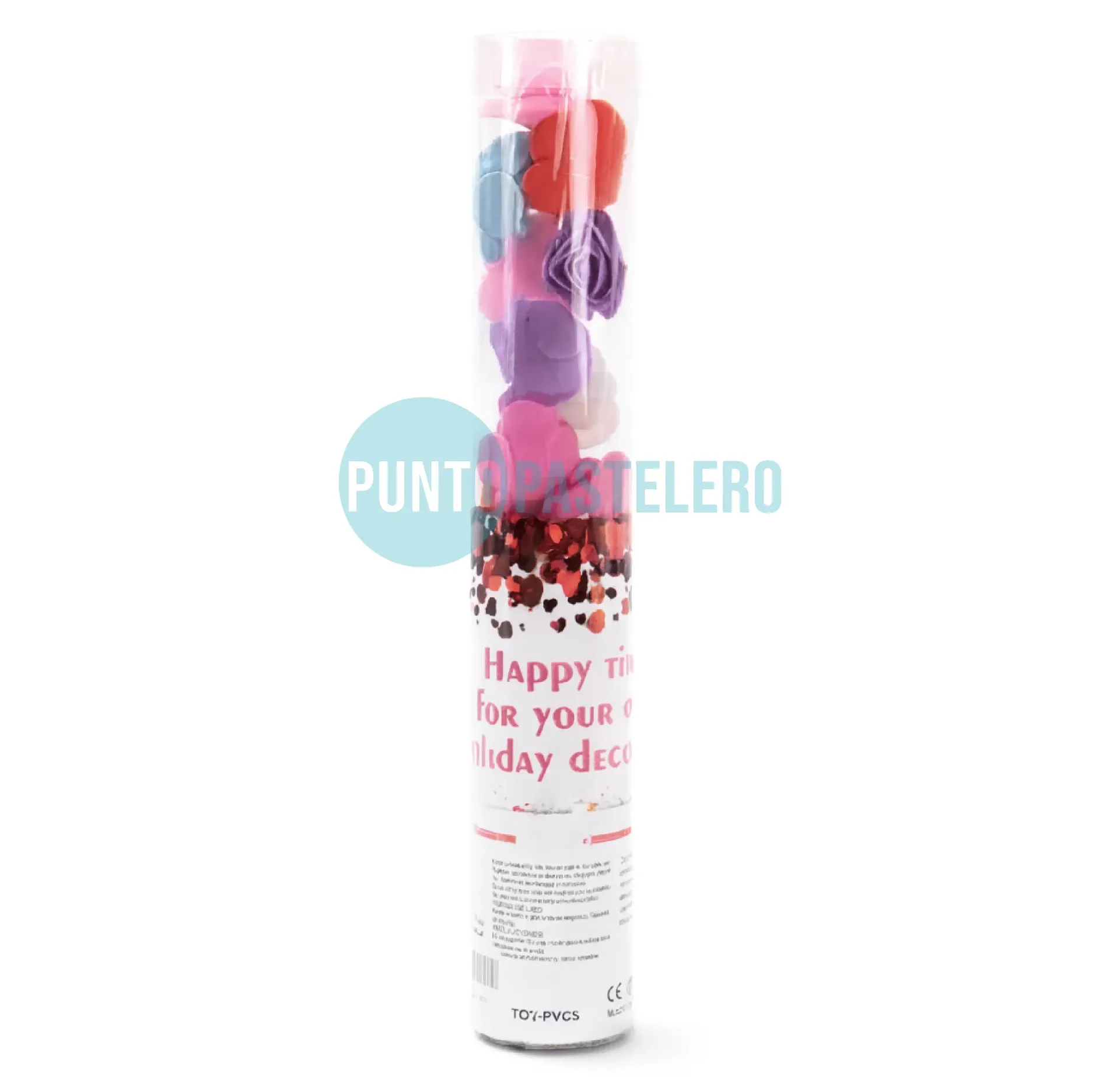 LANZAPAPELES CAÑON ROSAS GOMA EVA