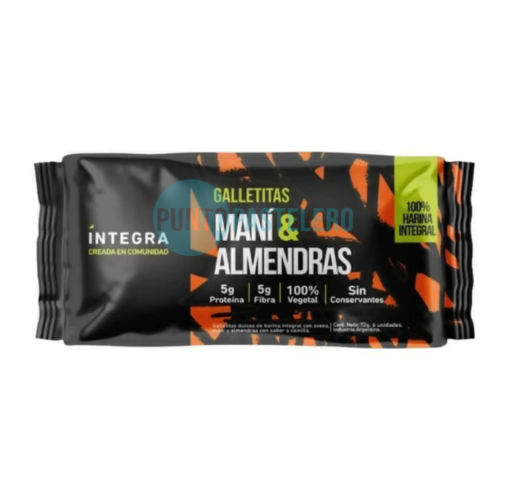 GALLETITAS HARINA INTEGRAL INTEGRA MANI Y ALMENDRAS (X 72 GR.)