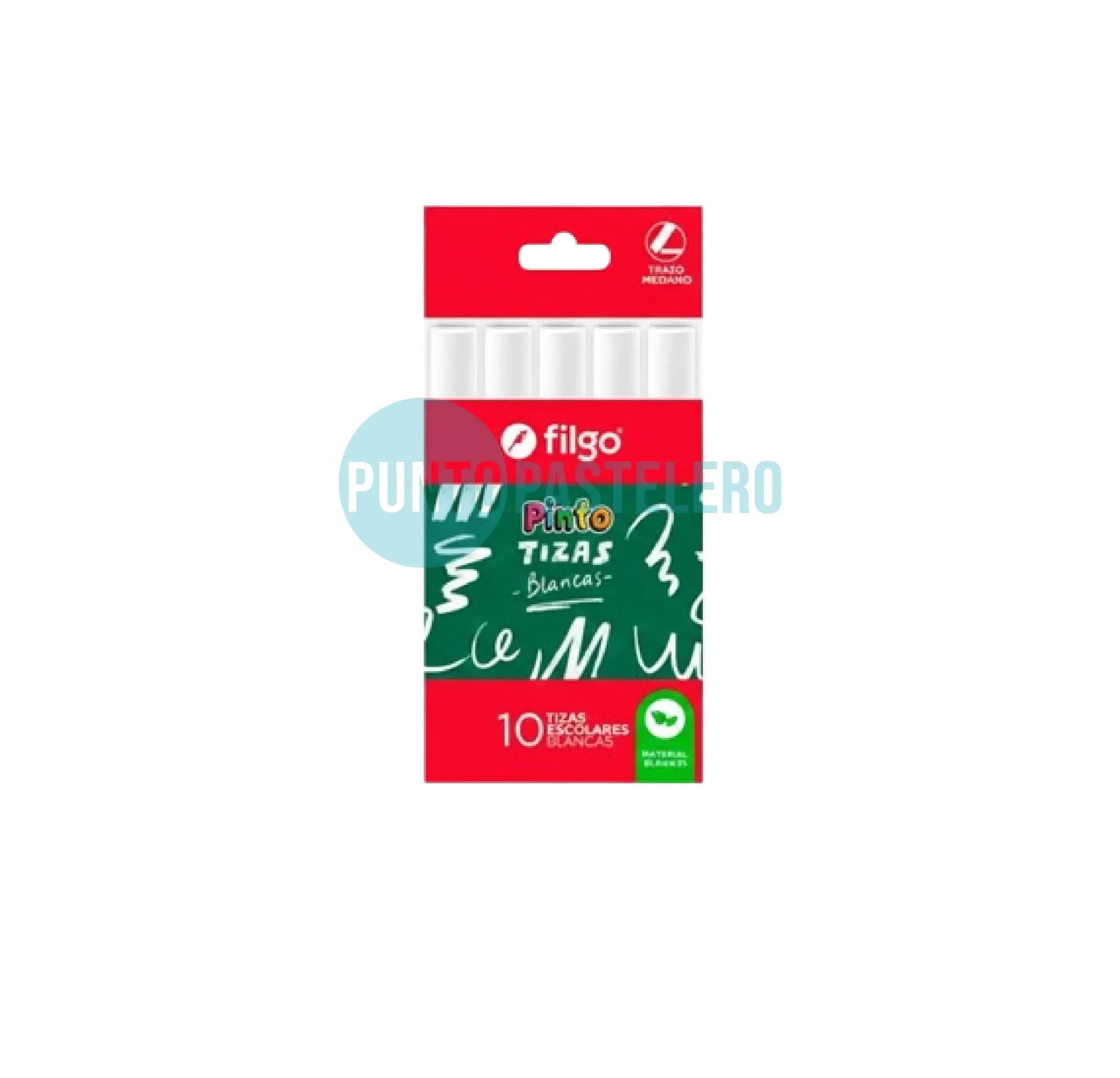 TIZAS ESCOLARES BLANCAS (X 10 U.)