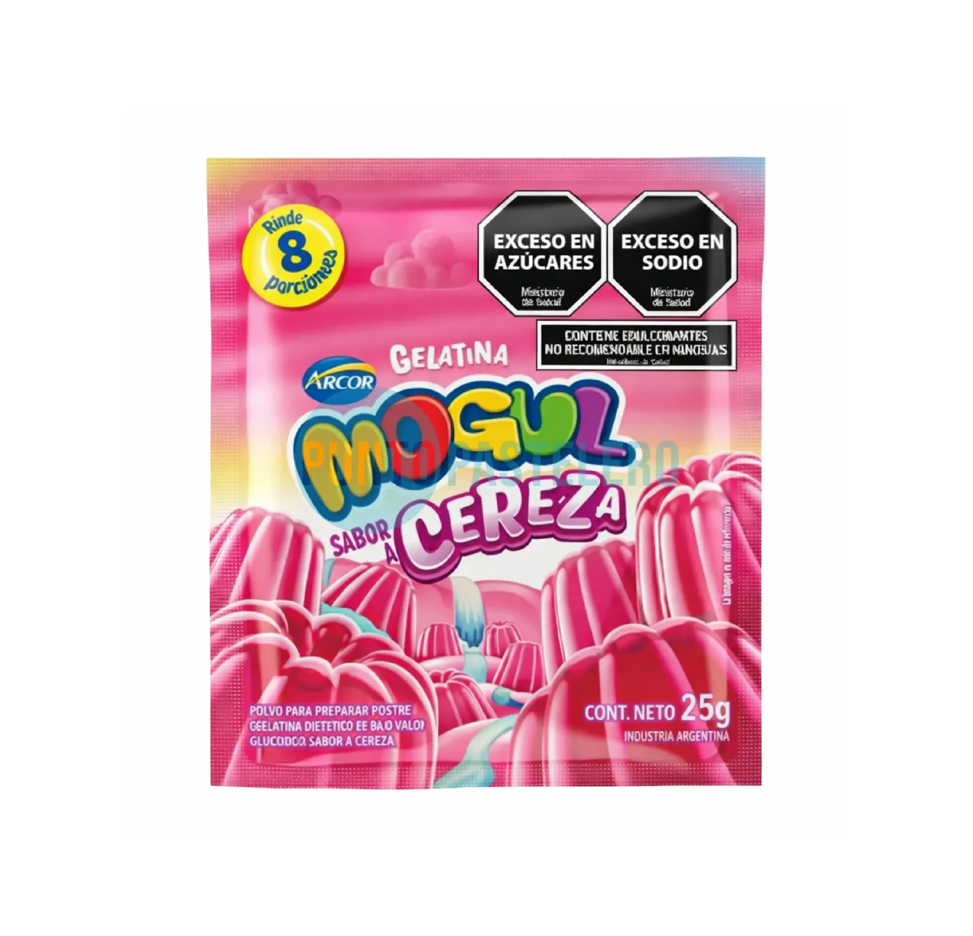 GELATINA MOGUL CEREZA (X 25 GR.)
