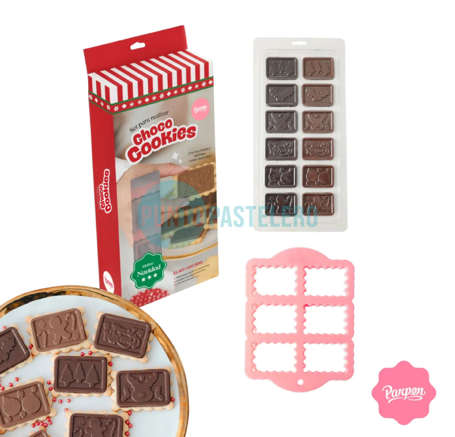 SET PARA CHOCOCOOKIES DE NAVIDAD PARPEN [P] 