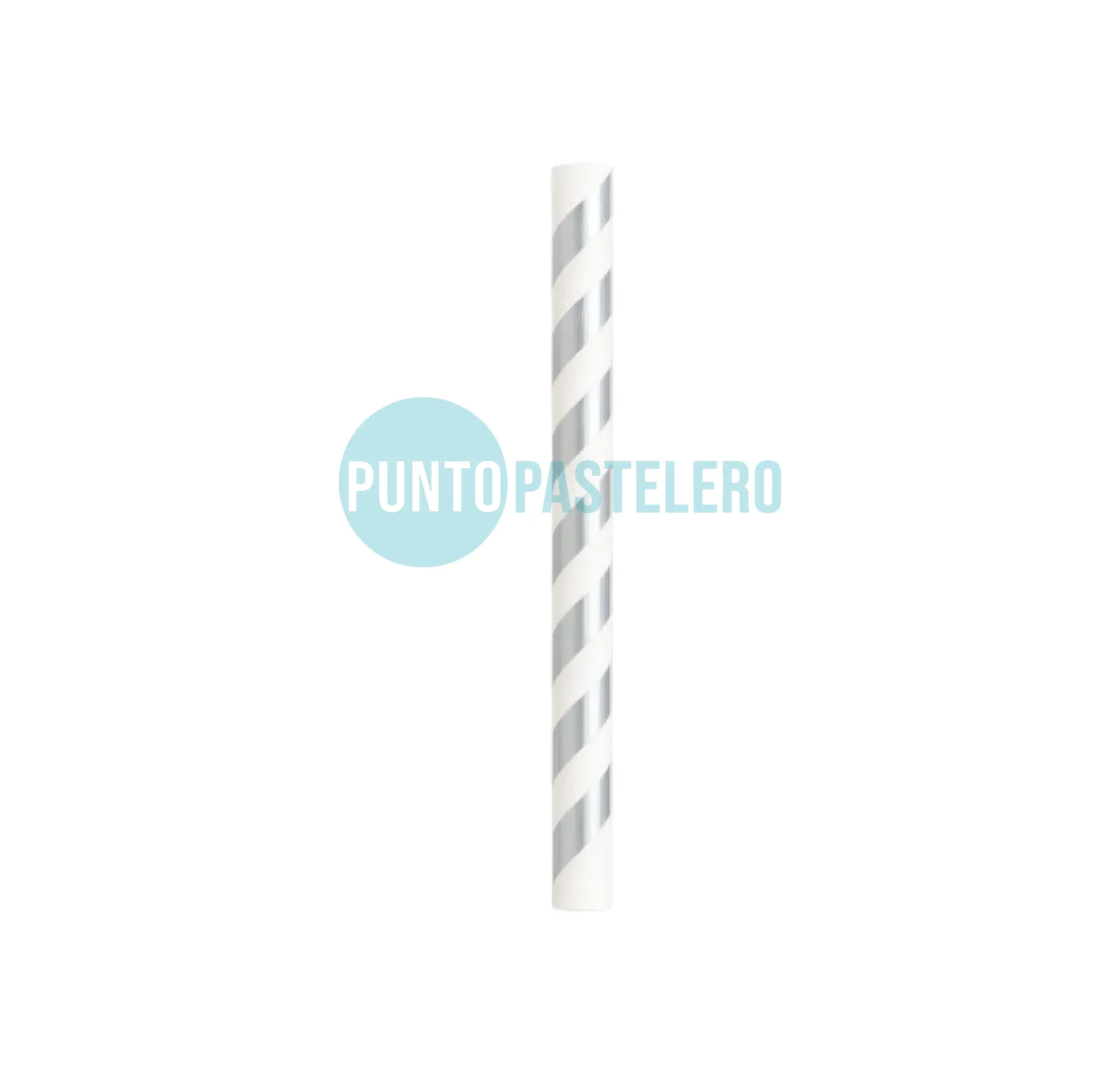 MAXI SORBETES DE POLIPAPEL PLATEADO (X 12 U.) (PARTY STORE)