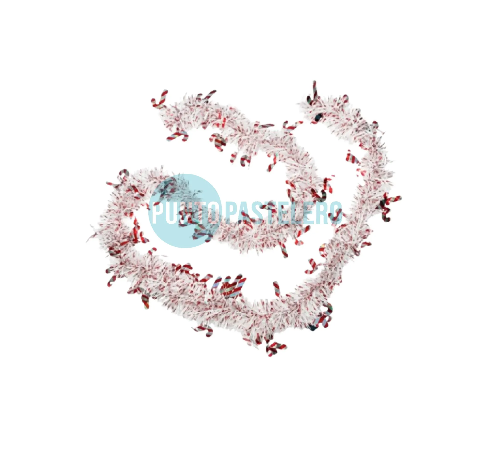 GUIRNALDA BOA NAVIDEÑA BASTONES DE CARAMELOS (2 MT.) (PARTY STORE)