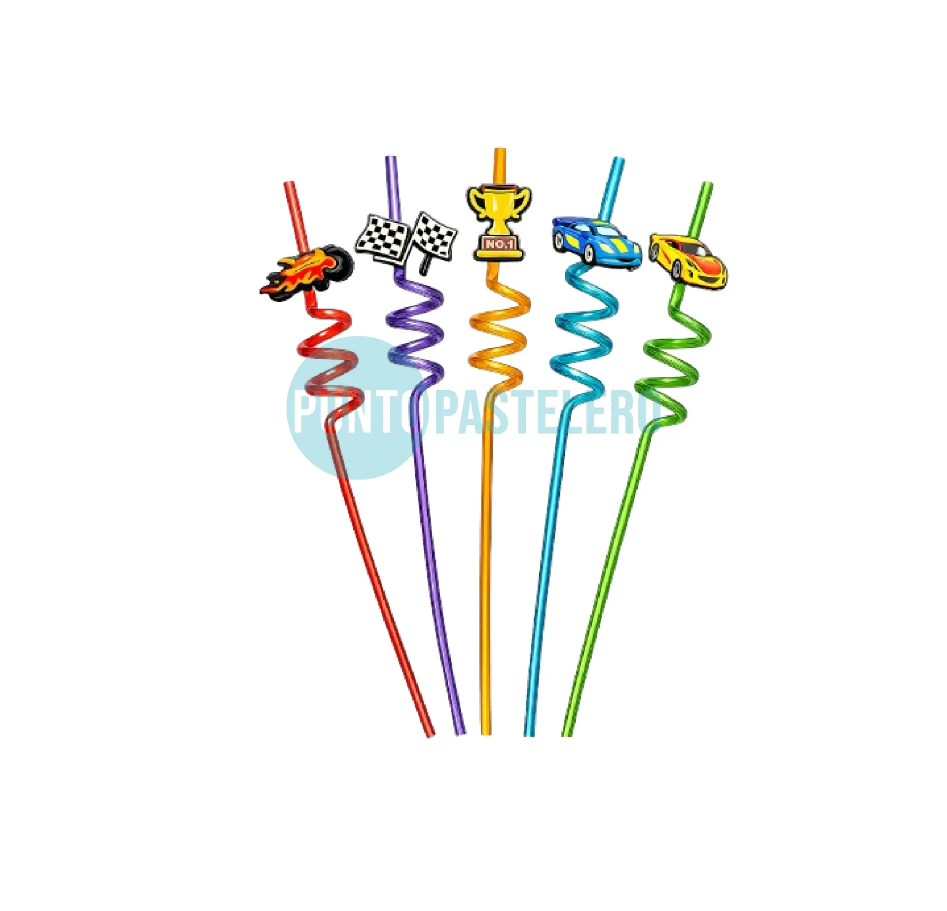 SORBETE CON FORMA AUTOS DE CARRERA (X 5 U.)