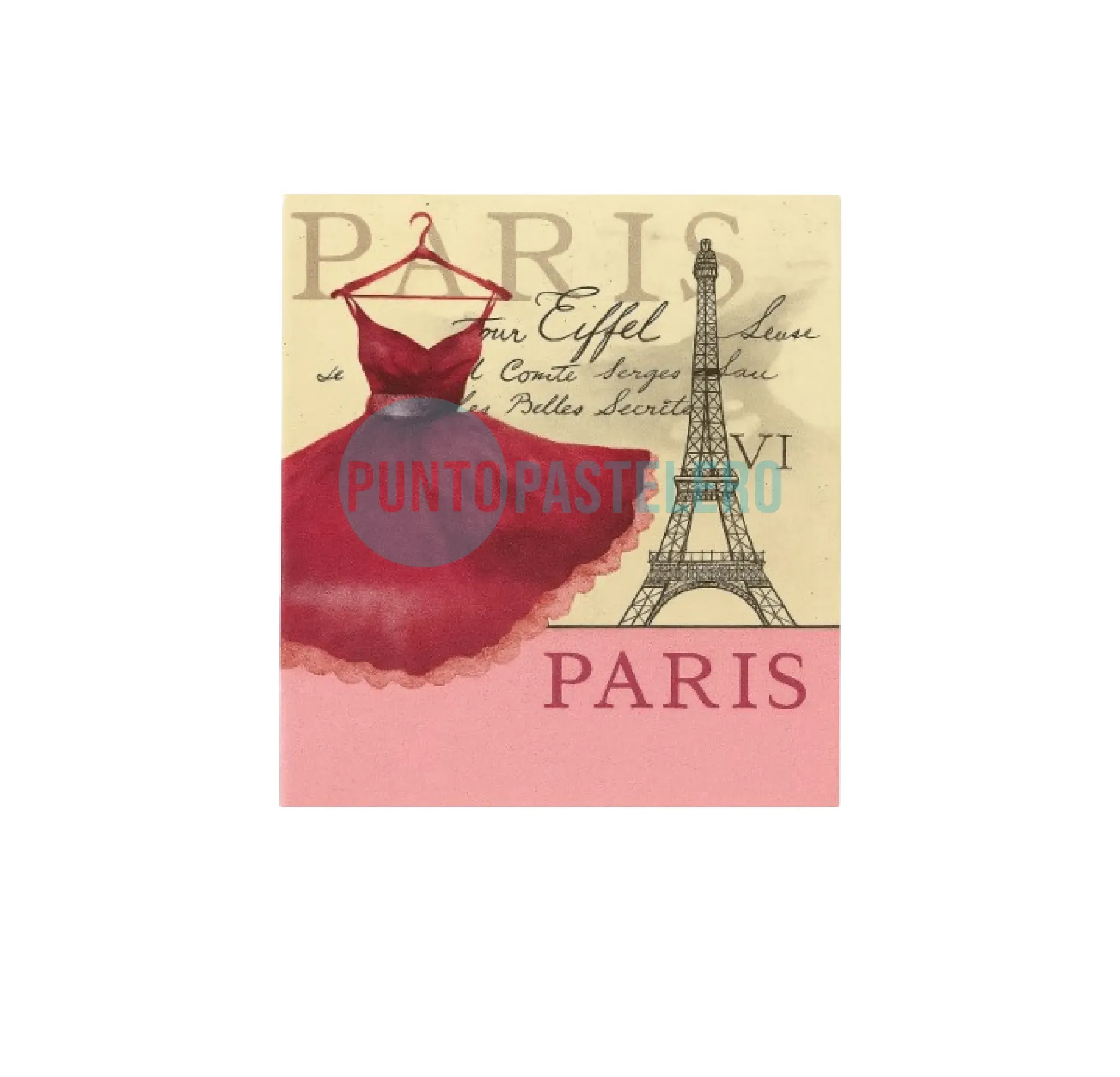 SERVILLETA DECOUPAGE PARIS (X 20 U.)   