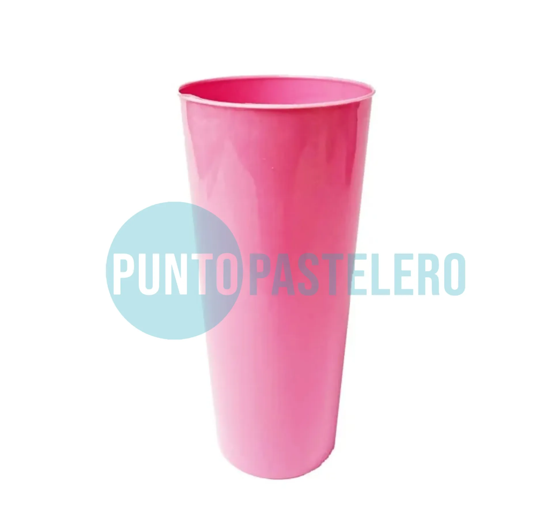 VASO TRAGO LARGO KOVALPLAST ROSA (X 10 U.)