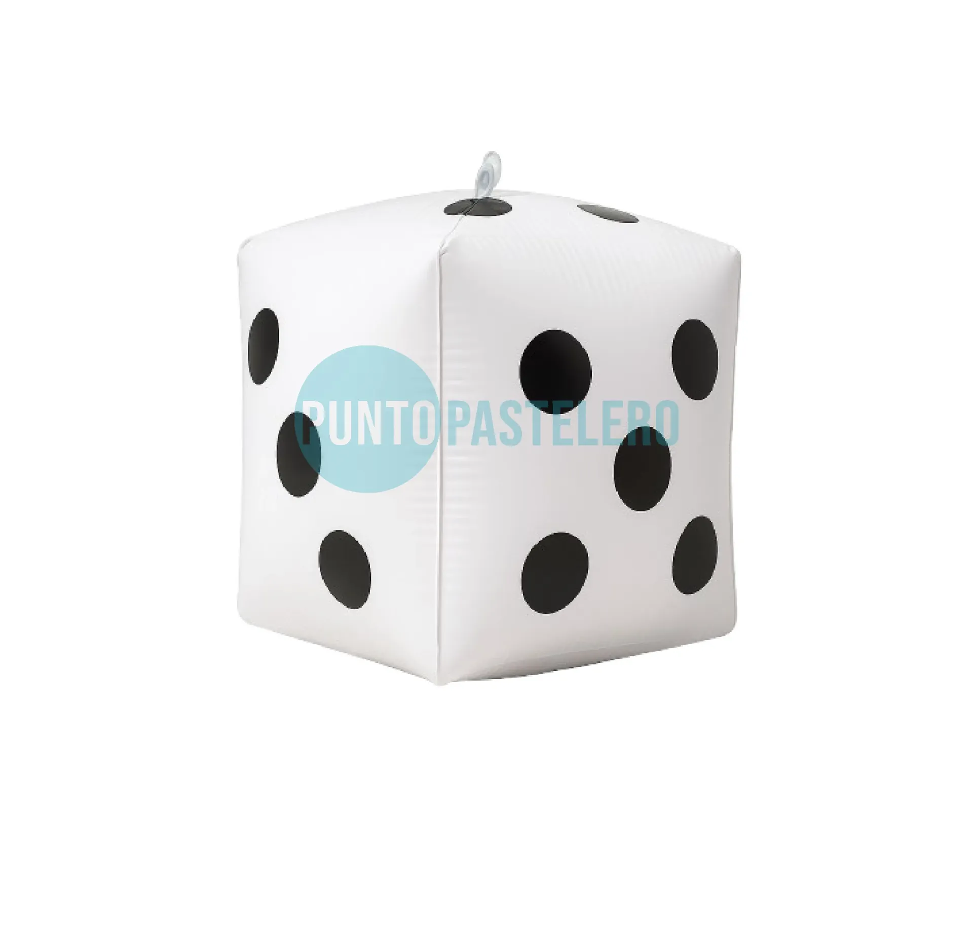 GLOBO METALIZADO CUBO DADO 4D (30 CM) [CAJA]