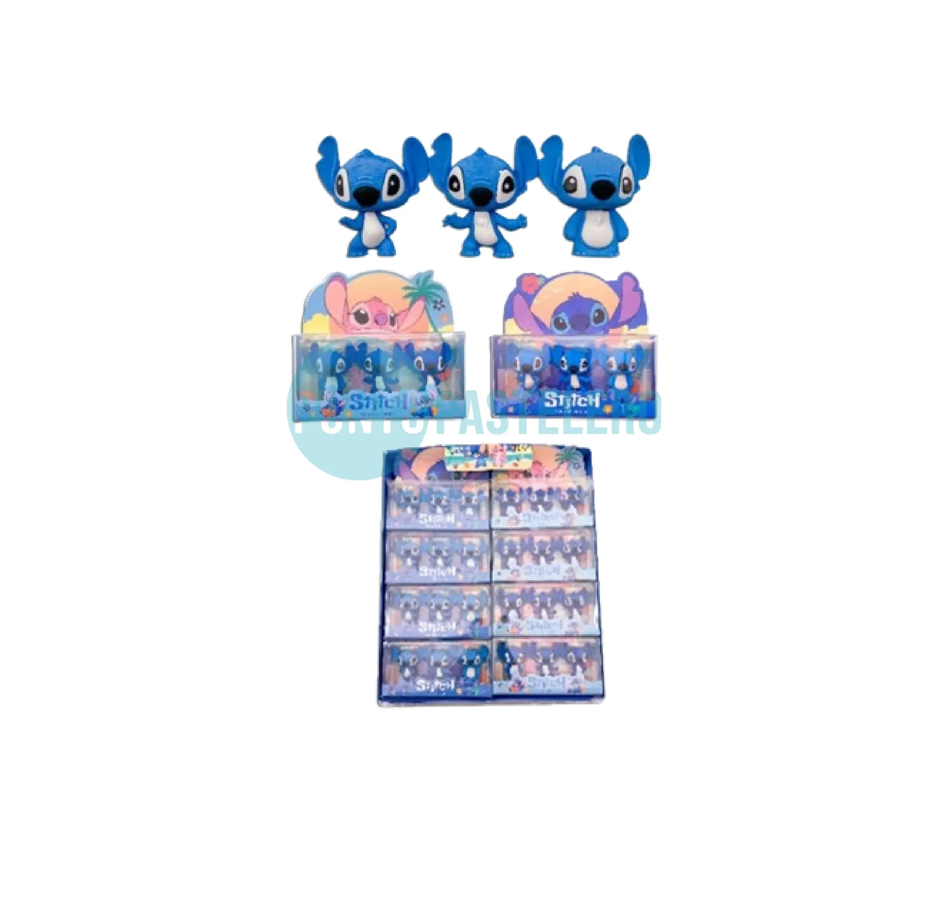 MUÑECO GOMA DE BORRAR STITCH (X 3 U.)