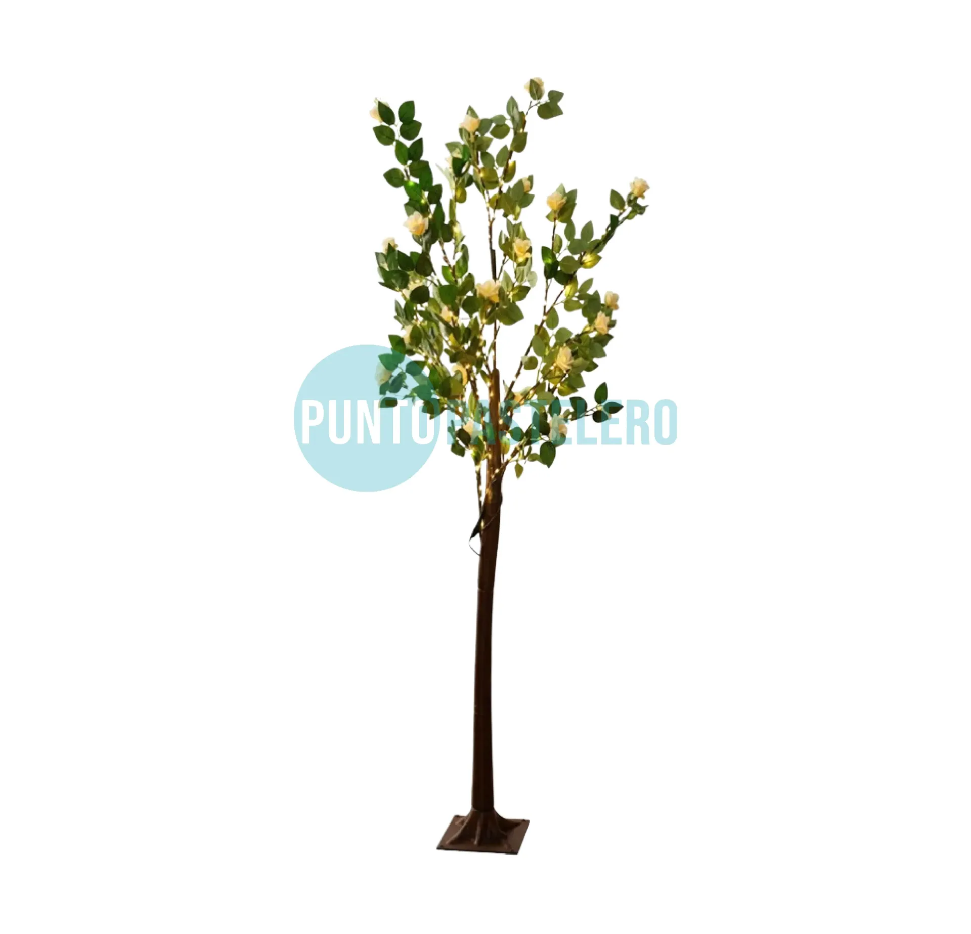 [00121748] ARBOL LUMINOSO CON FLORES Y LUZ CALIDA (1.8 MT.) (215 LED) (USB)