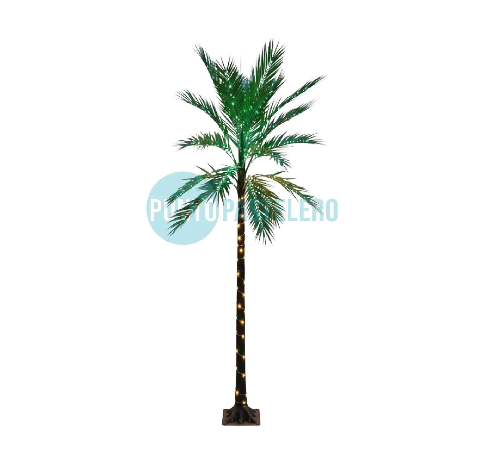 ARBOL LUMINOSO PALMERA (1.8 MT.) (215 LED) (VERDE-CALIDA USB)