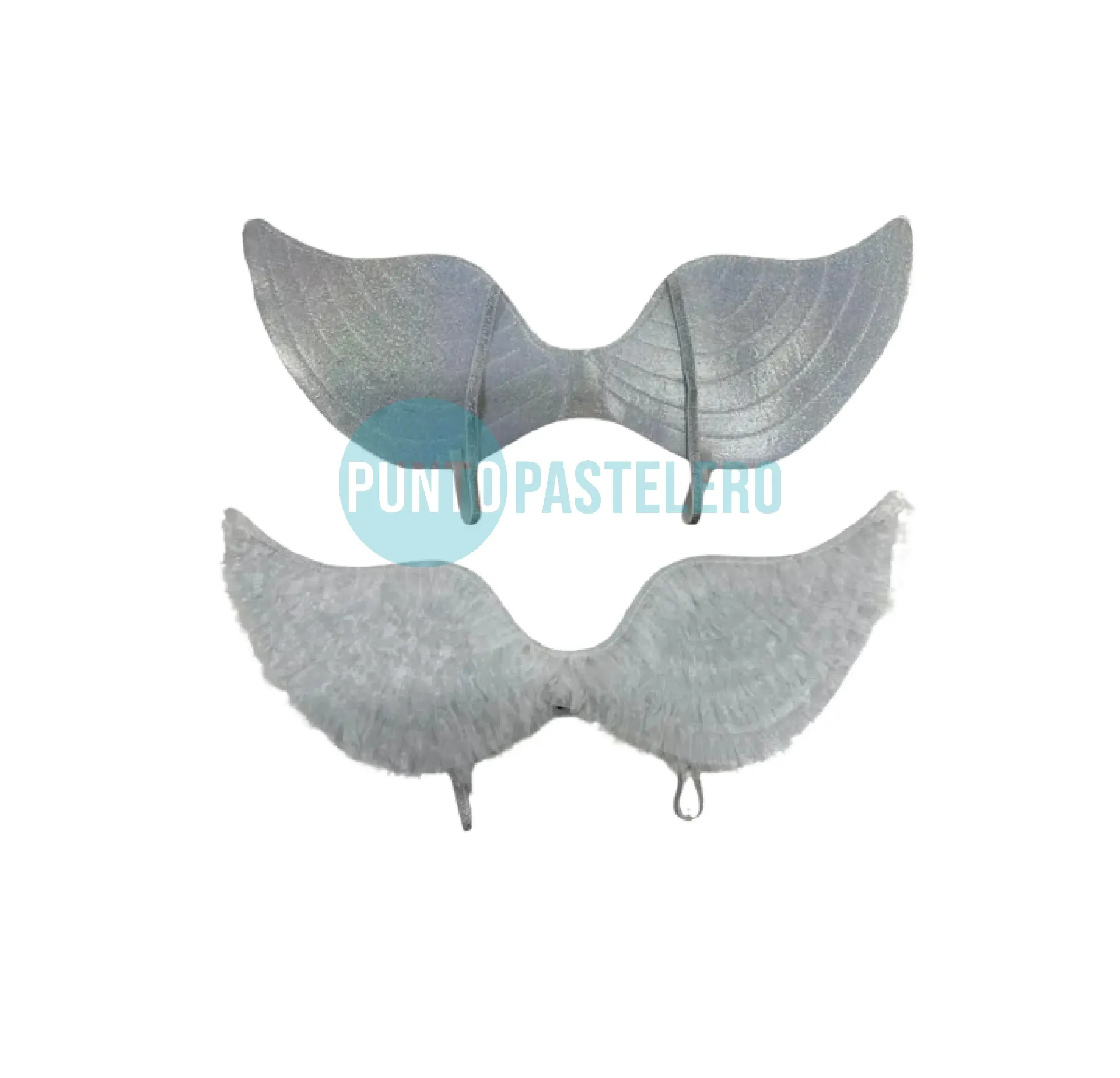 [152040] ALAS ANGEL TUL BLANCO GRANDE CON LUZ LED