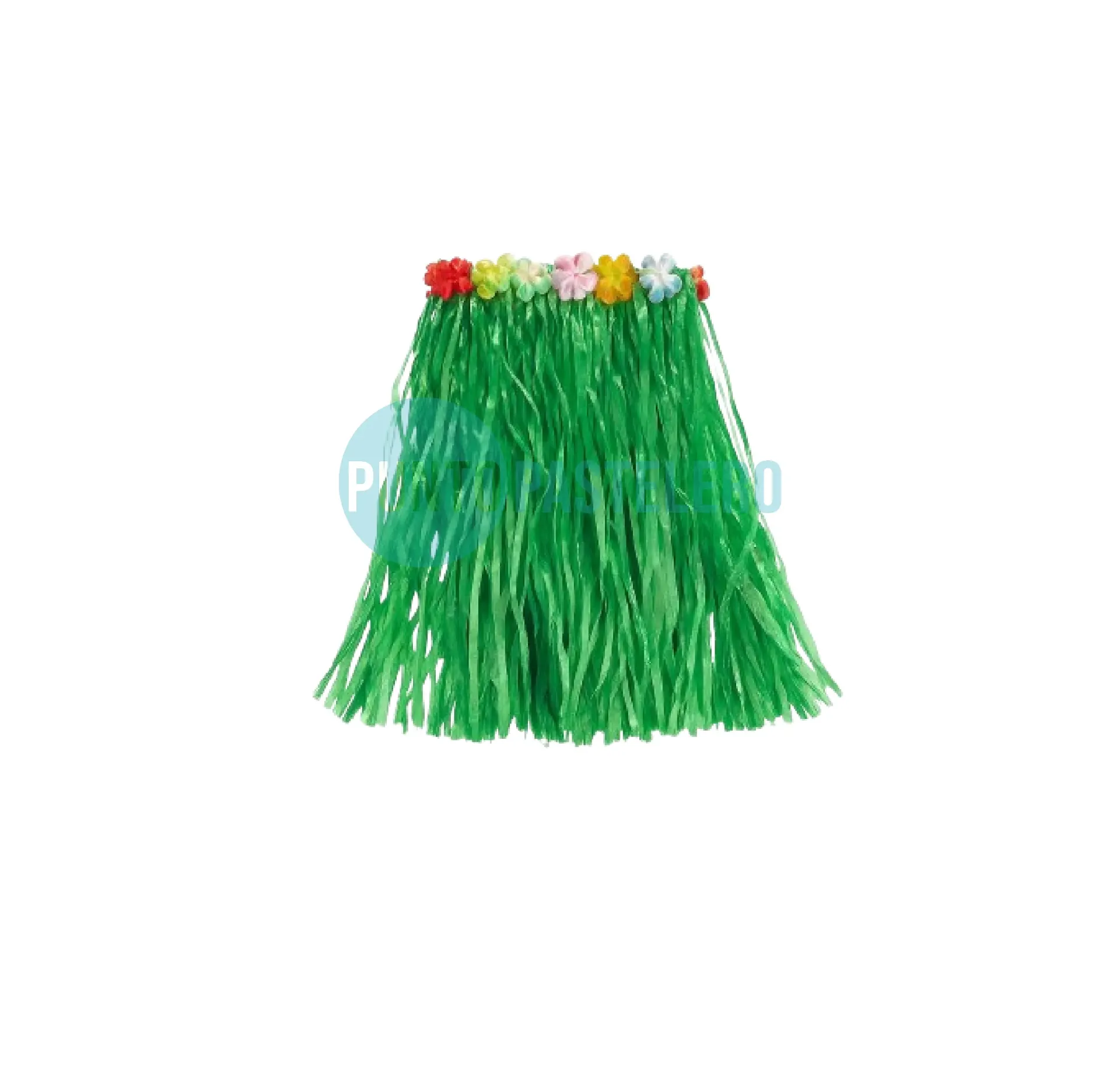 POLLERA HAWAIANA VERDE (40 CM)