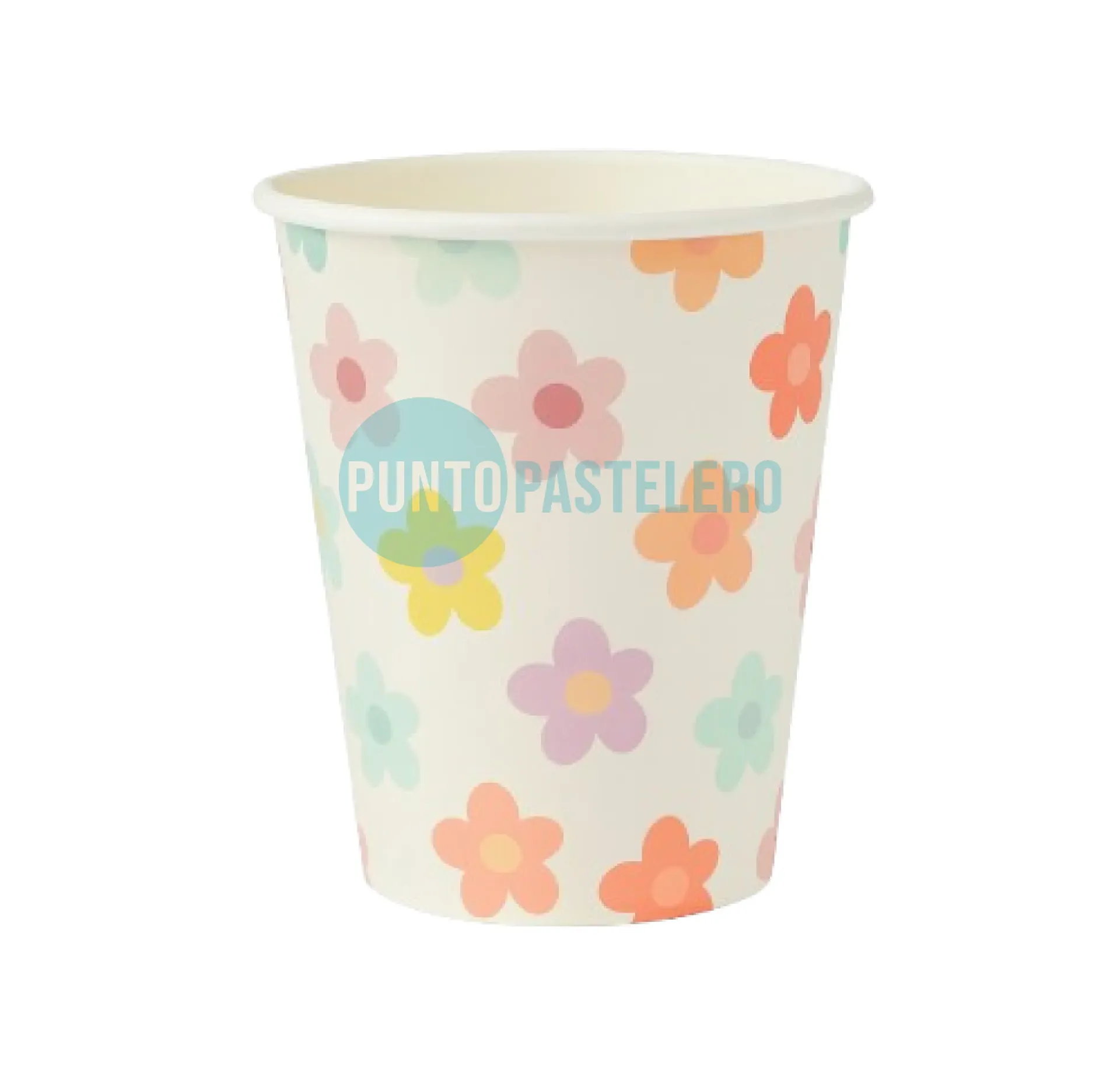 VASO POLIPAPEL "MARGA" MARGARITAS (10 U.)