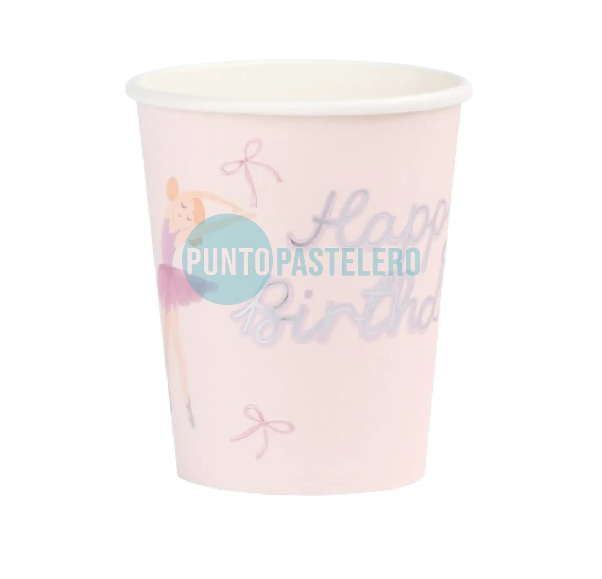 VASO POLIPAPEL HAPPY BIRTHDAY BALLET (10 U.)