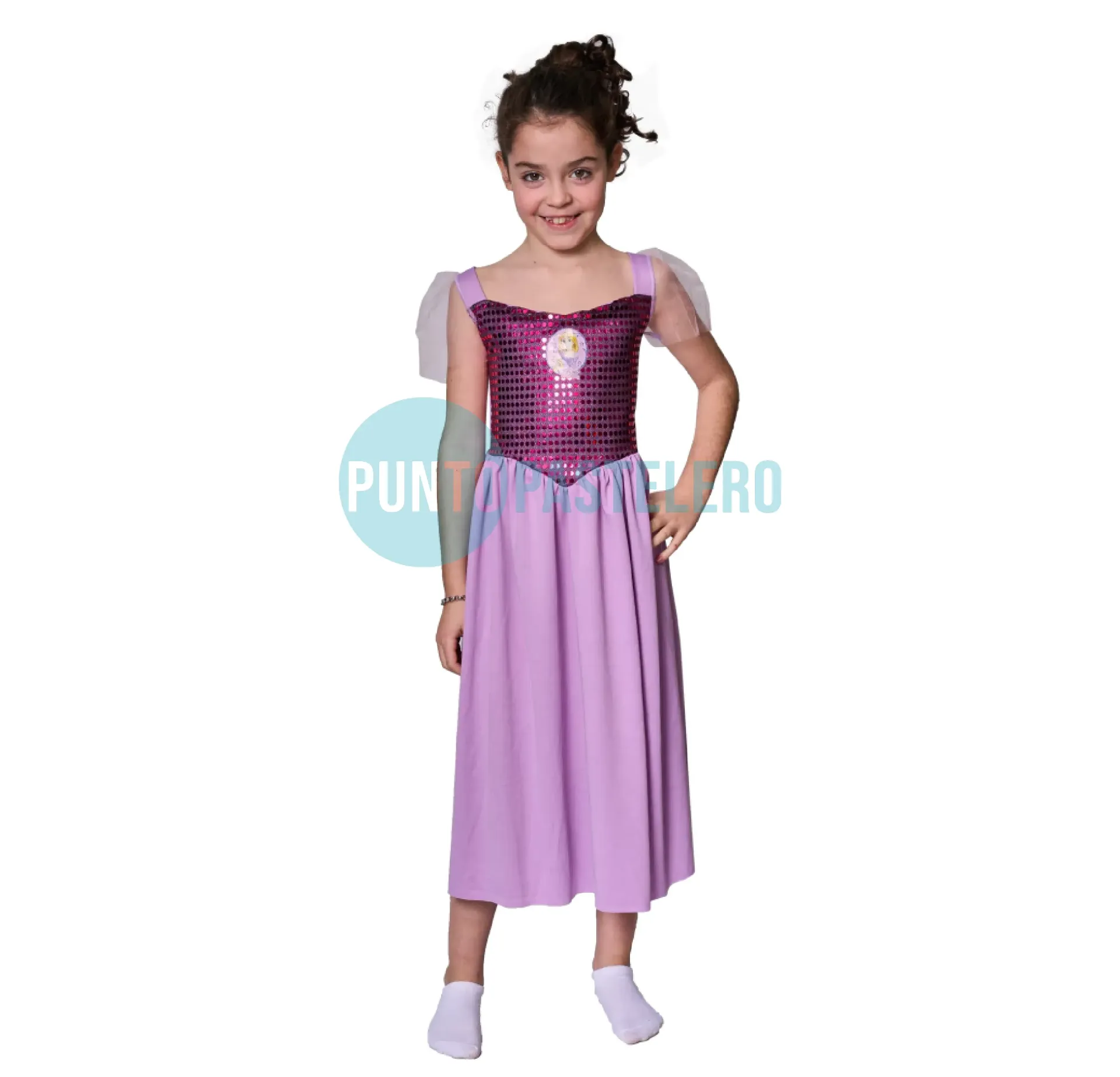 DISFRAZ OFICIAL RAPUNZEL (TALLE 0) (3-4 AÑOS)