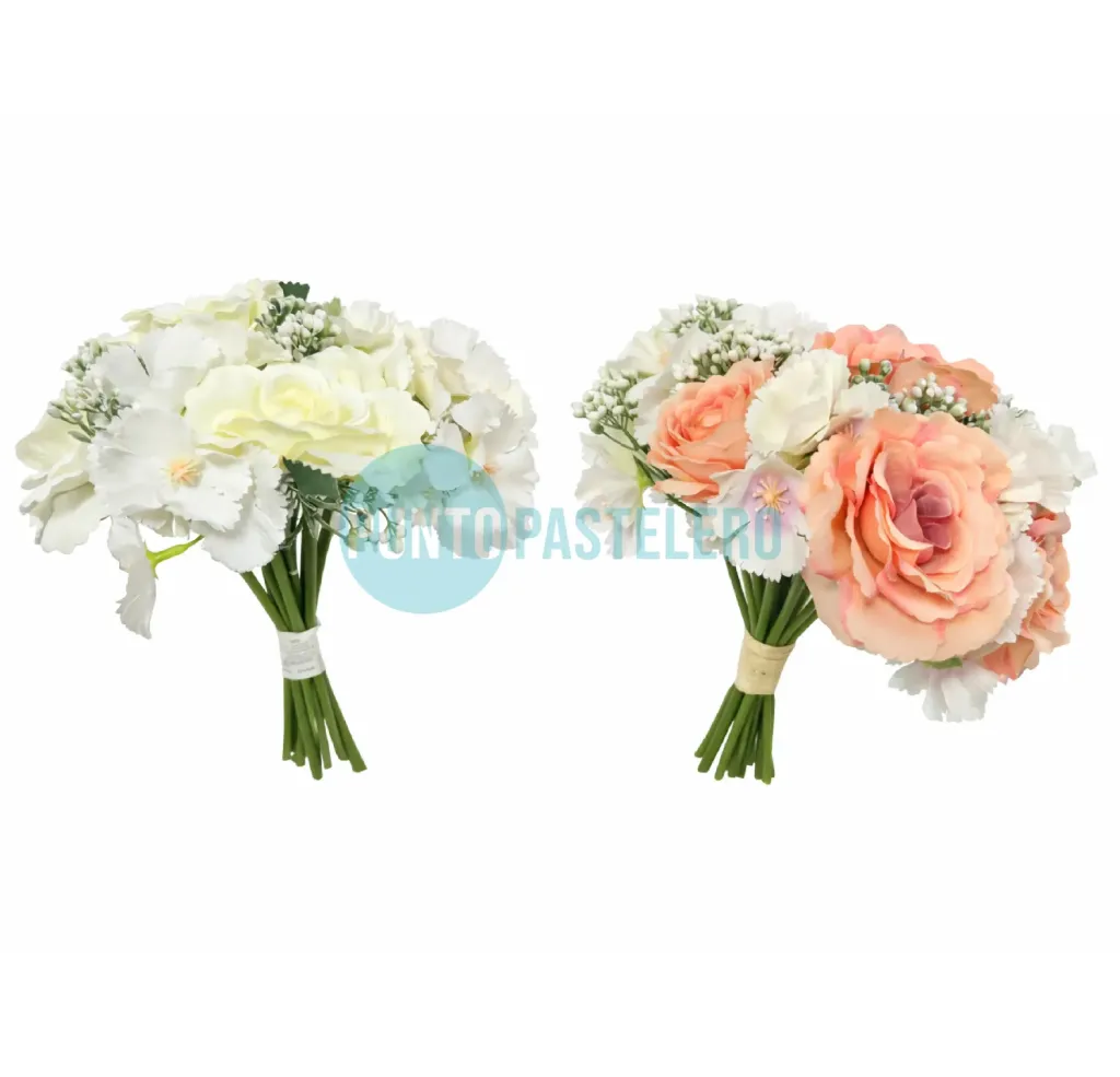 RAMO FLORES DE TELA (COLORES VARIOS)