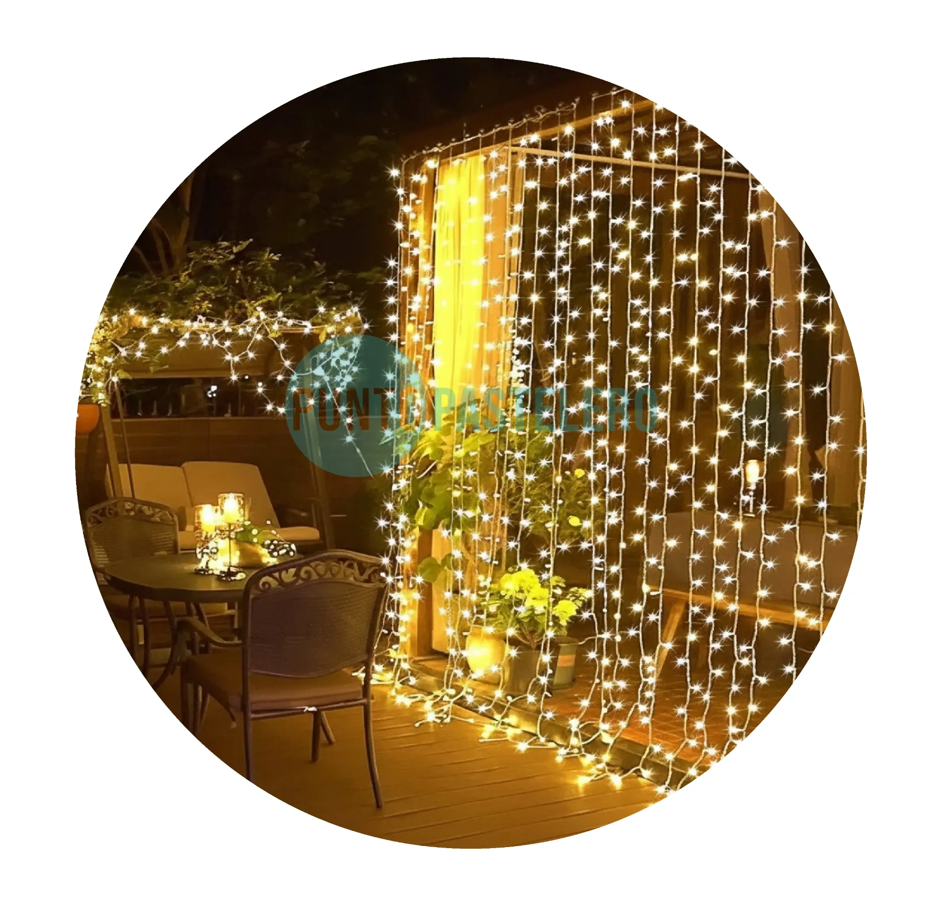 CORTINA LED 100 LUCES (280X70CM) CALIDA (220 V) (N0030C)