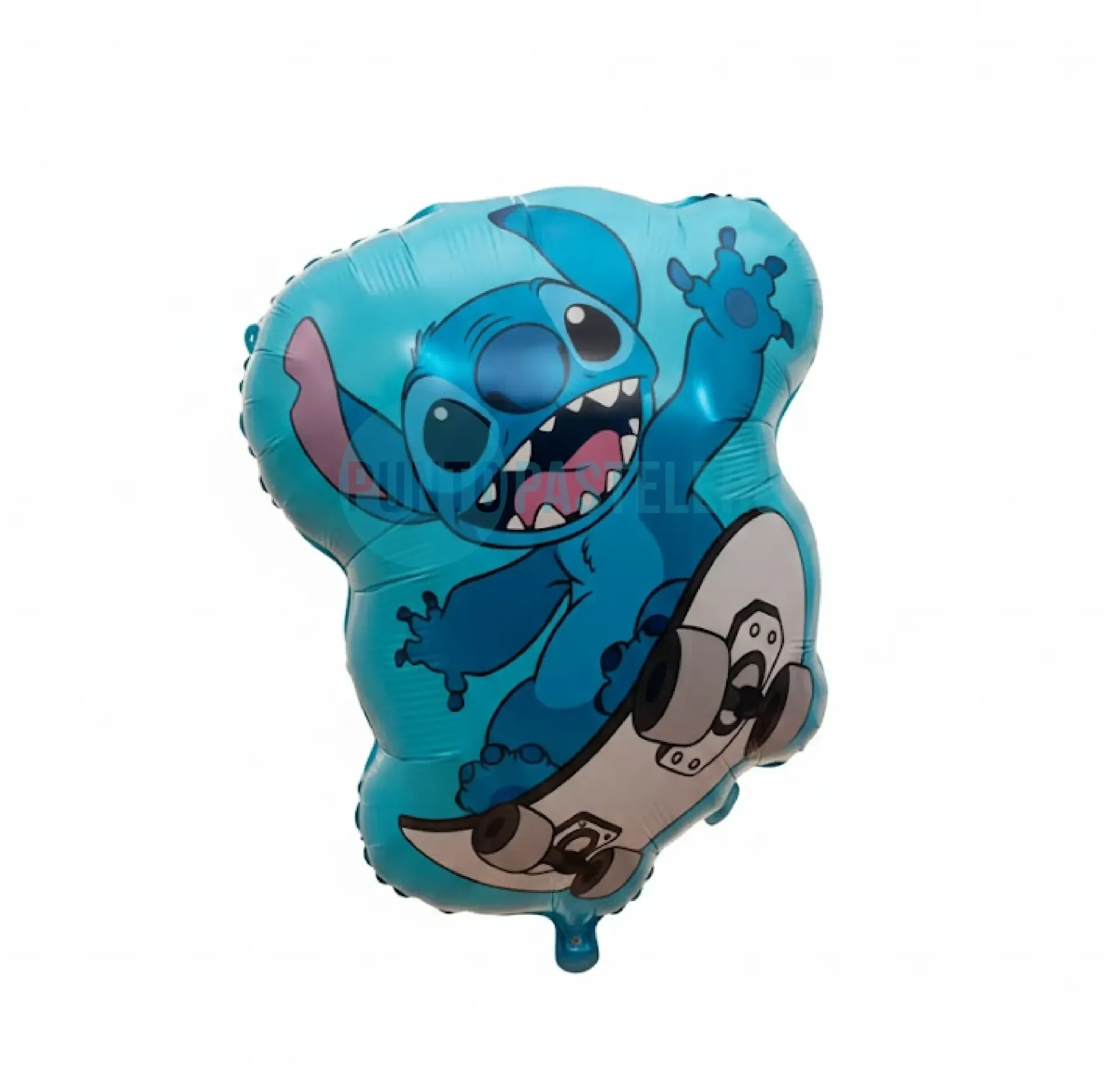 GLOBO METALIZADO STITCH CON PATINETA (52X46 CM) [X11]