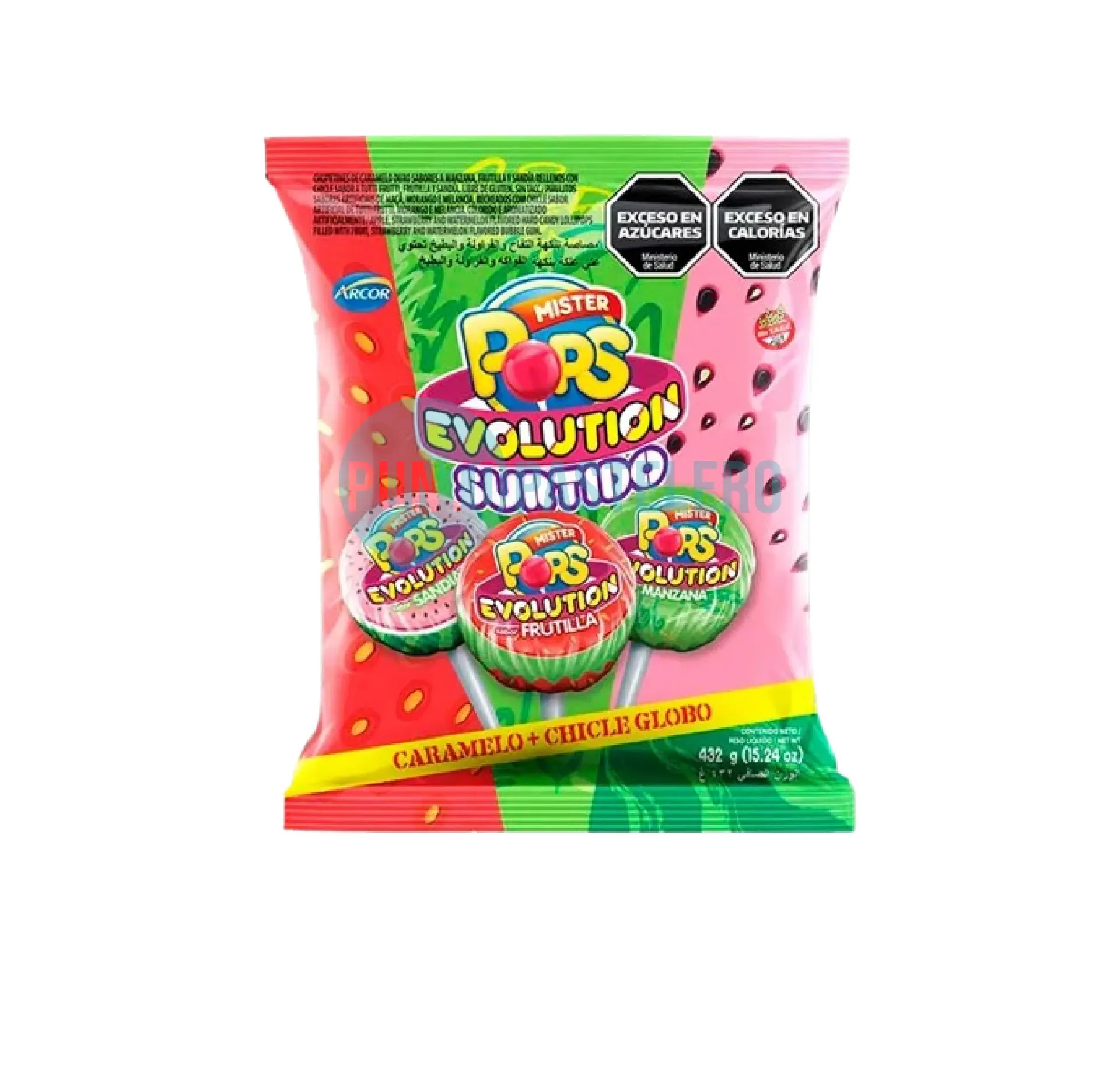 CHUPETINES MR. POP EVOLUTION SURTIDOS (X 432 GR.)