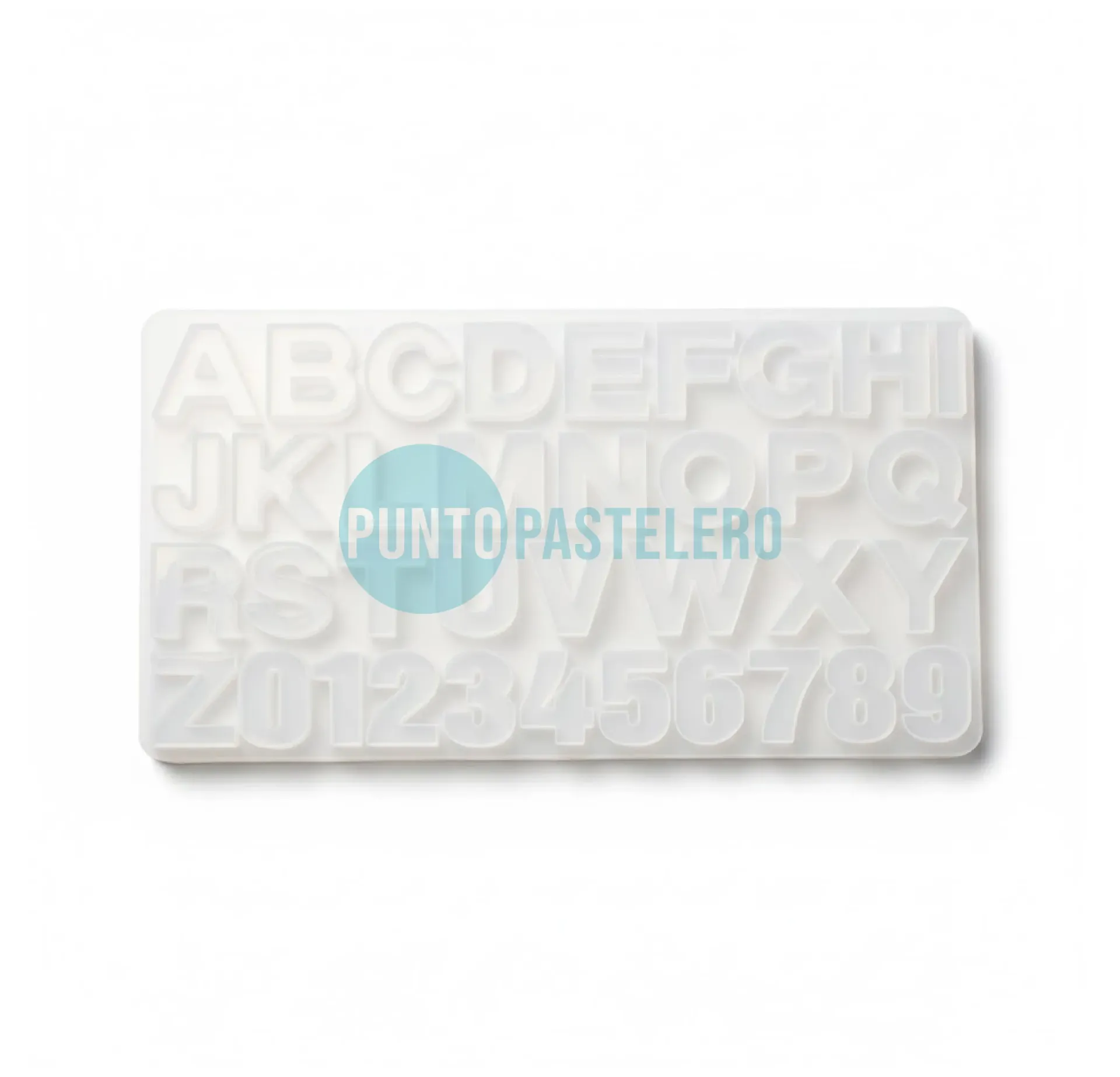 MOLDE SILICONA ABECEDARIO NUMEROS (4 CM) (7A30)