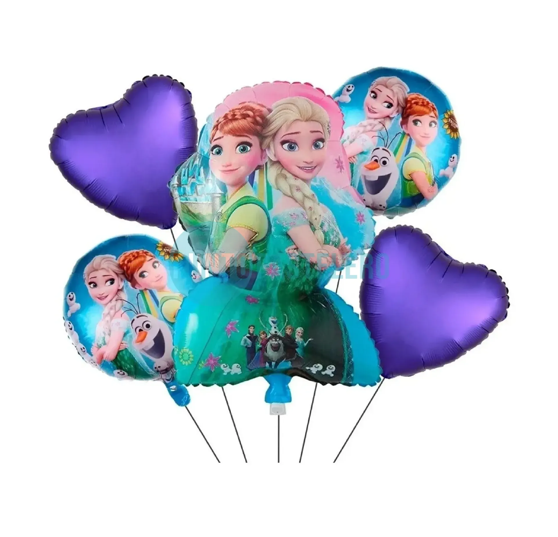 SET DE GLOBOS FROZEN (5 PIEZAS)