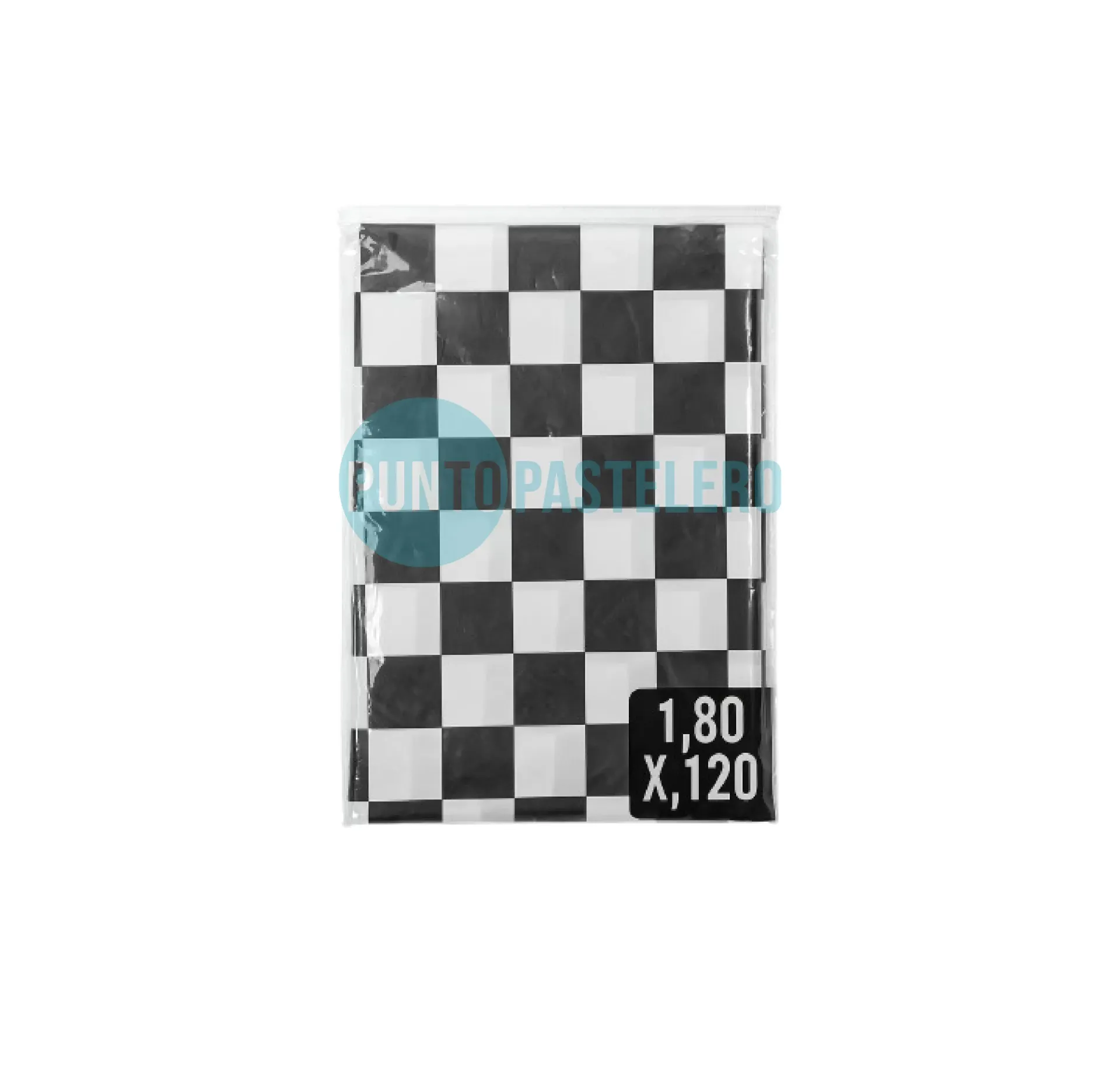 [7798316354988] MANTEL FISELINA RECTANGULAR A CUADROS FORMULA 1 (1.20 X 1.80 MT)