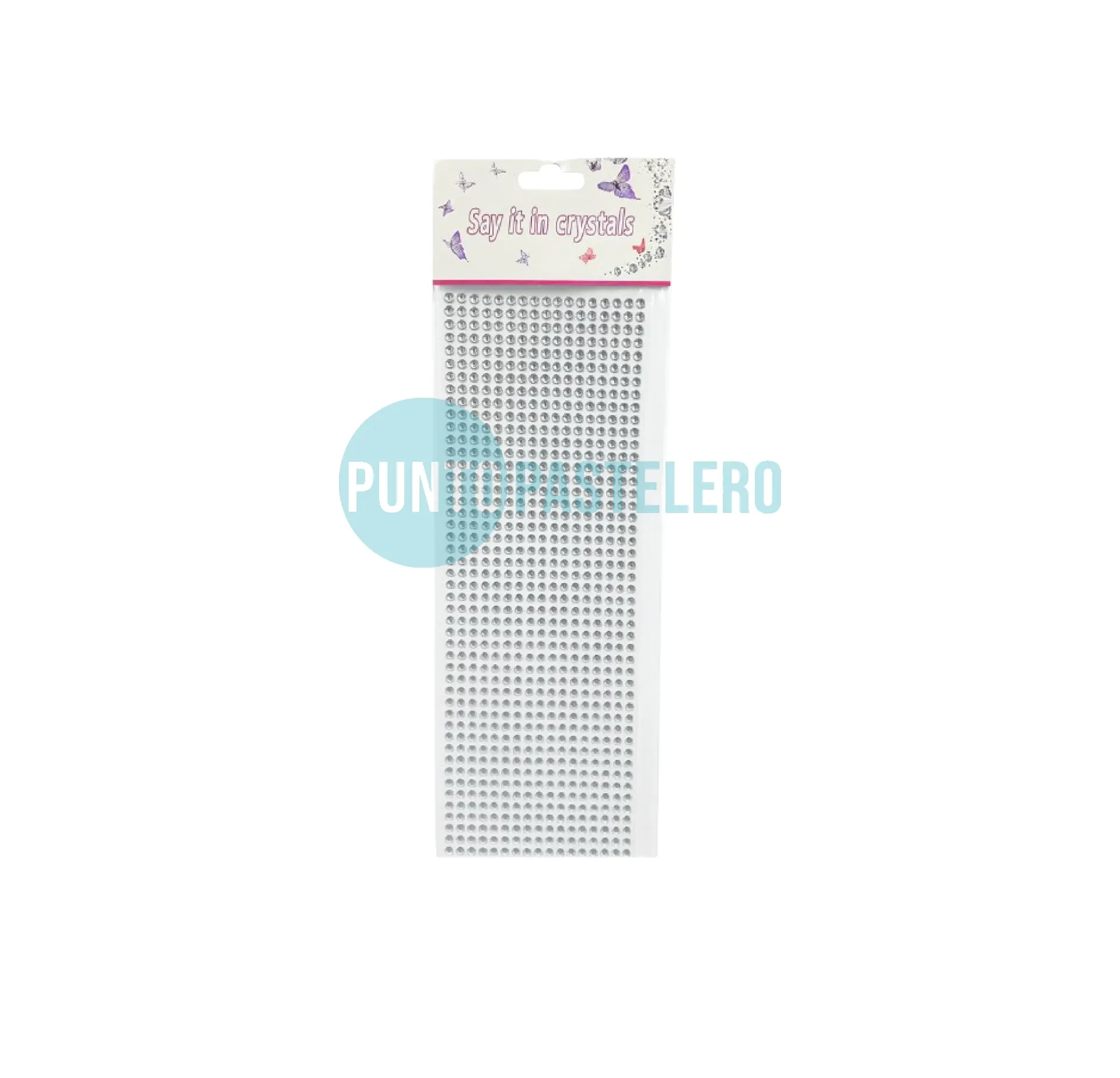 BLISTER STRASS AUTOADHESIVO PLATEADO (YJ0591)