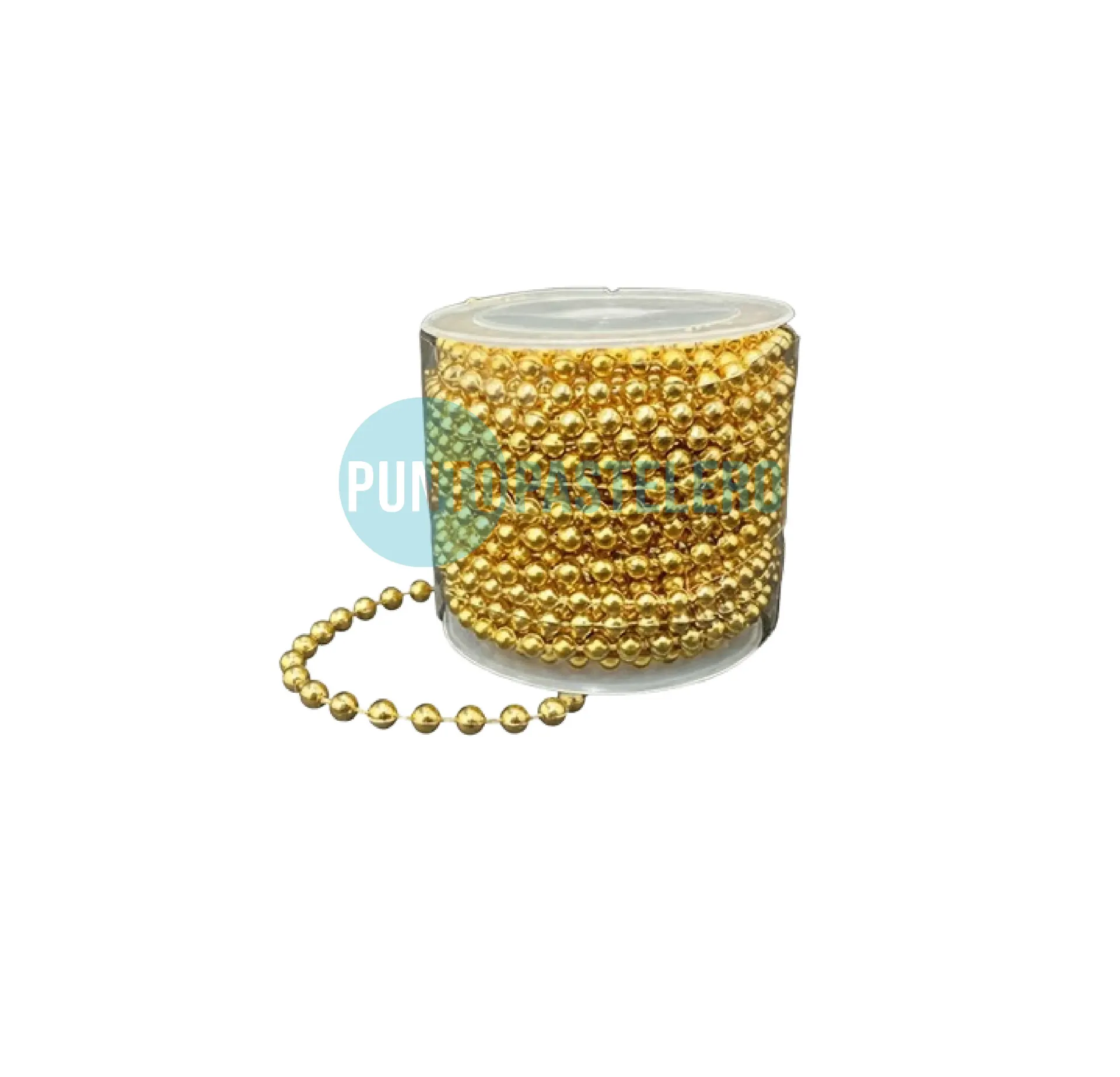[2025990011551] CARRETEL CON PERLAS DORADAS (X 5 MT.)
