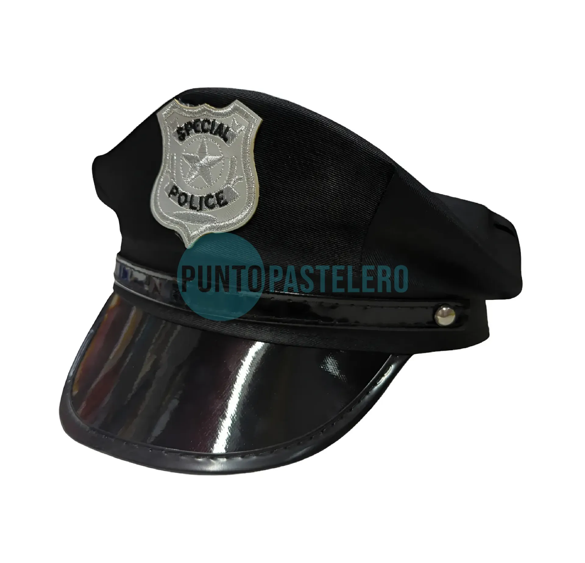 GORRO DE TELA POLICIA NEGRO