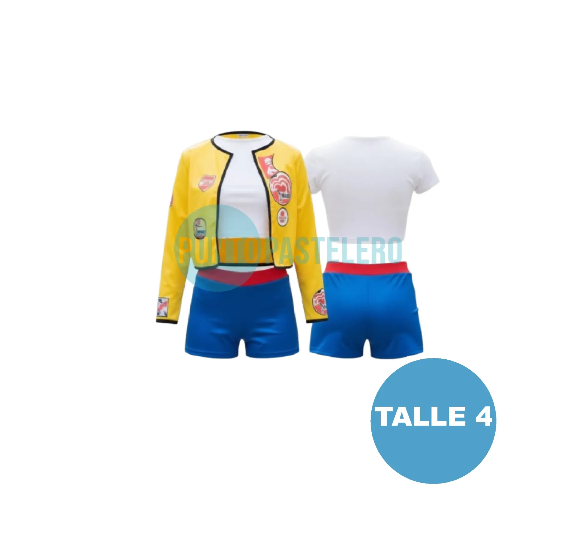 DISFRAZ GUERRERAS K-POP RUMY CHAQUETA AMARILLA (TALLE 4)