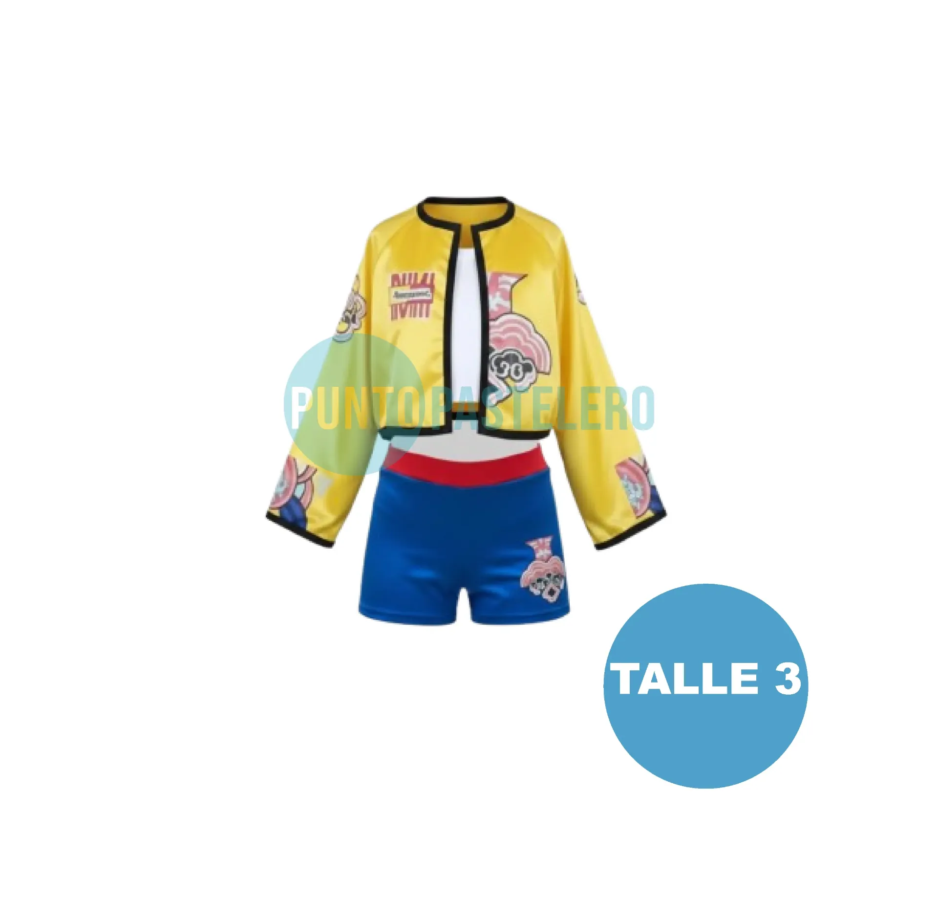 DISFRAZ GUERRERAS K-POP RUMY CHAQUETA AMARILLA (TALLE 3)